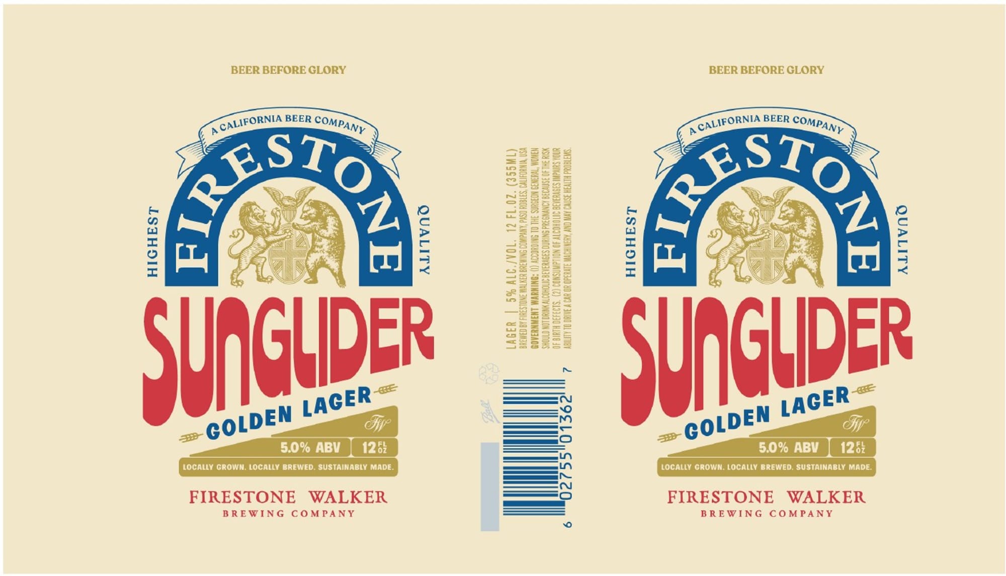 Sunglider by Firestone Walker - beer label