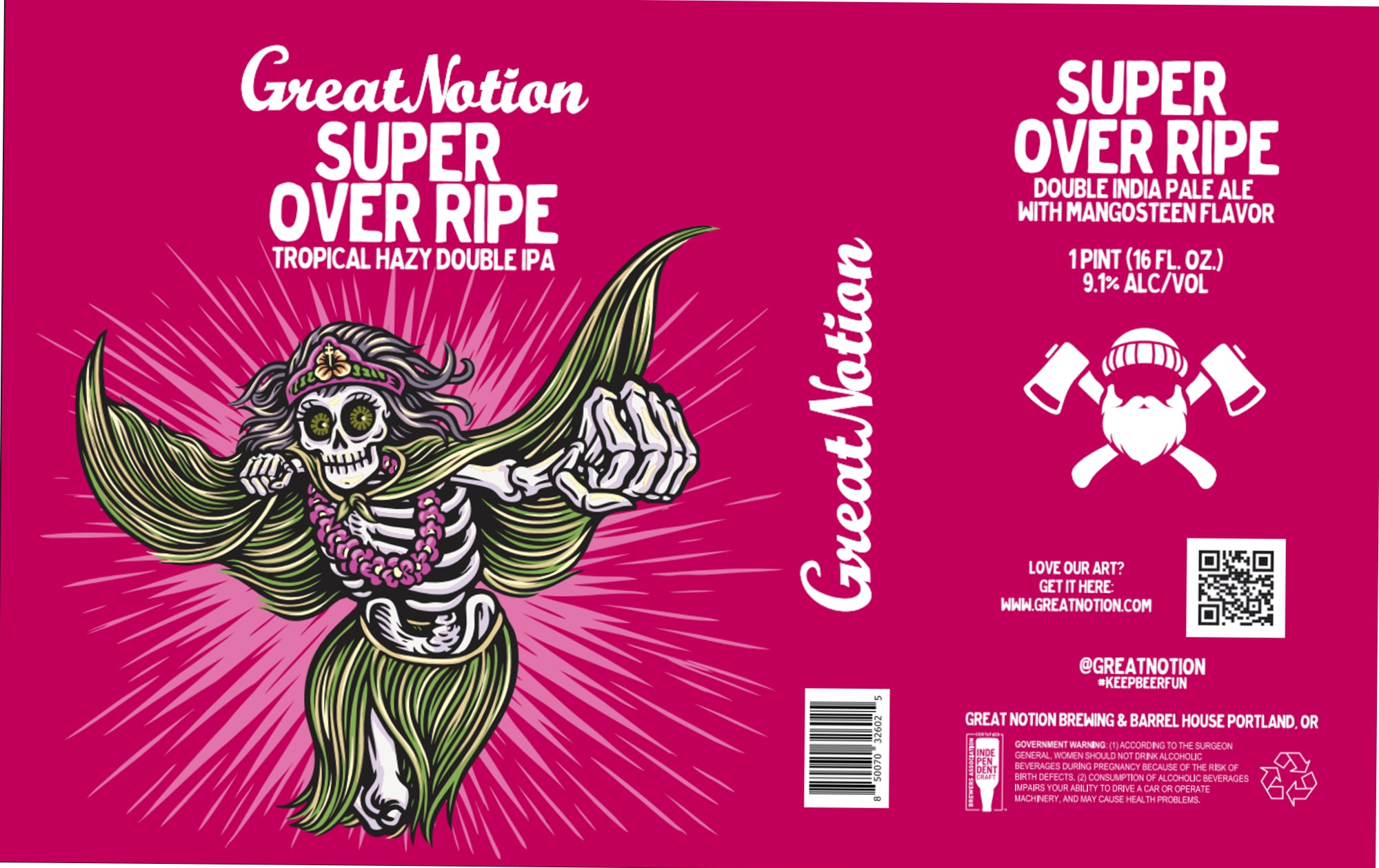 Super Over Ripe by Great Notion Brewing - beer label