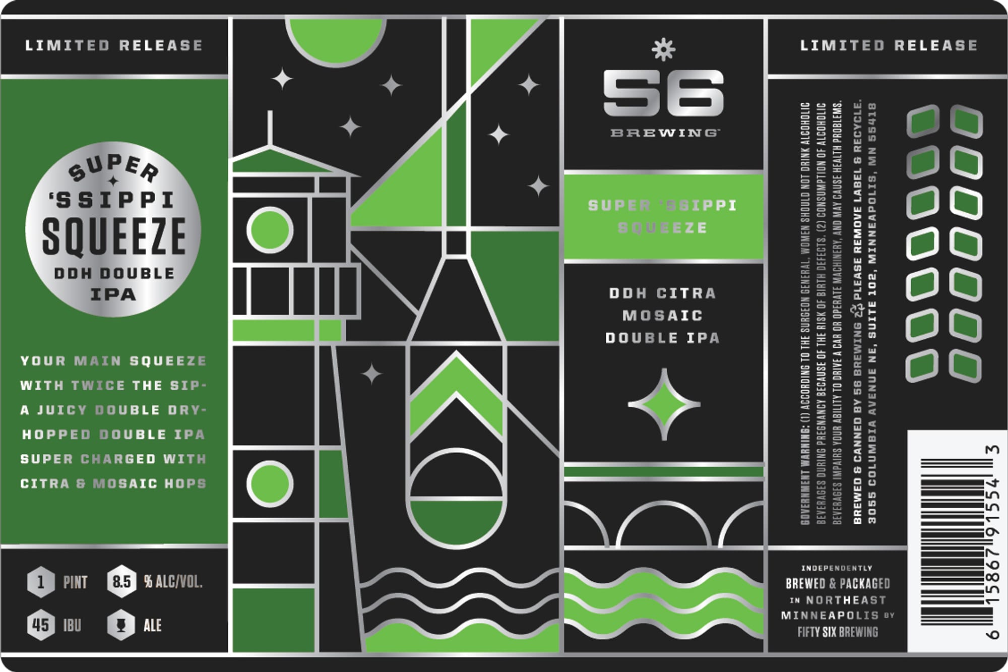 Super ‘Ssippi by 56 Brewing - beer label