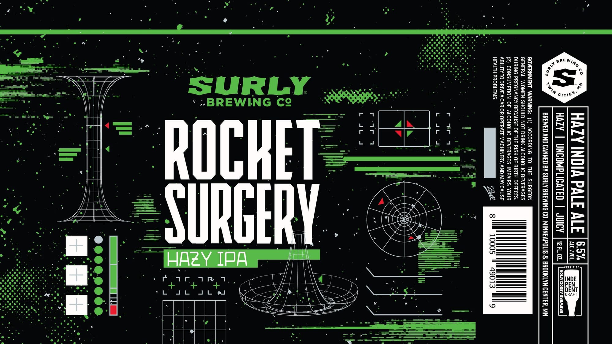 Rocket Surgery by Surly Brewing Co. - beer label