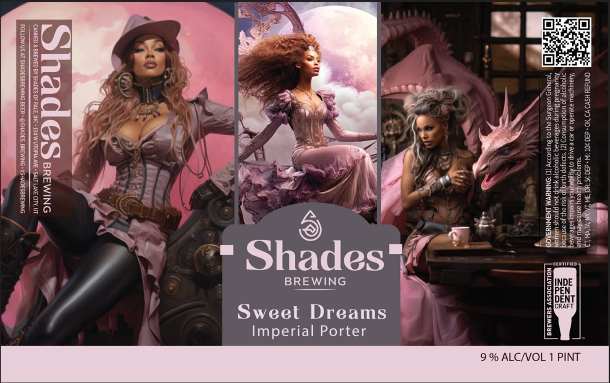 Sweet Dreams Imperial Porter by Shades Brewing - beer label