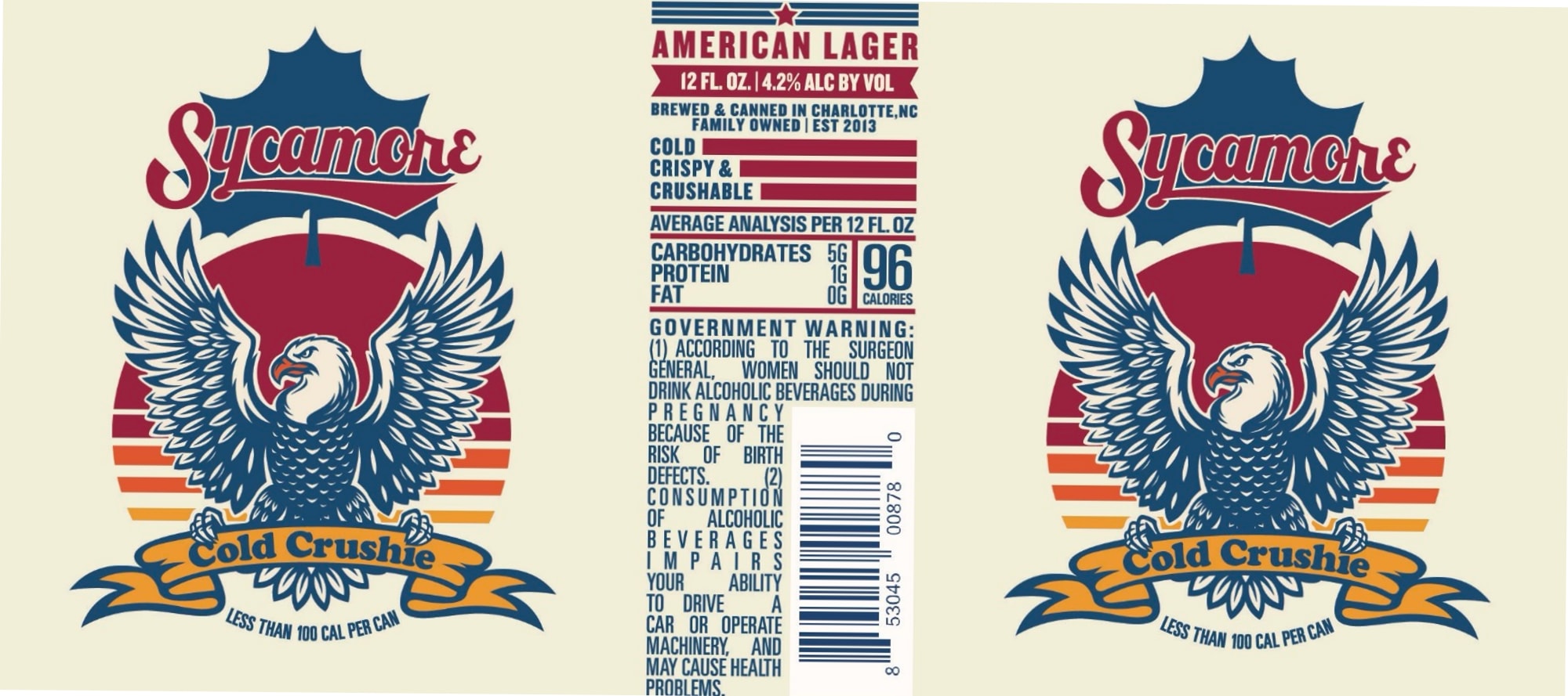 Cold Crushie by Sycamore Brewing - beer label