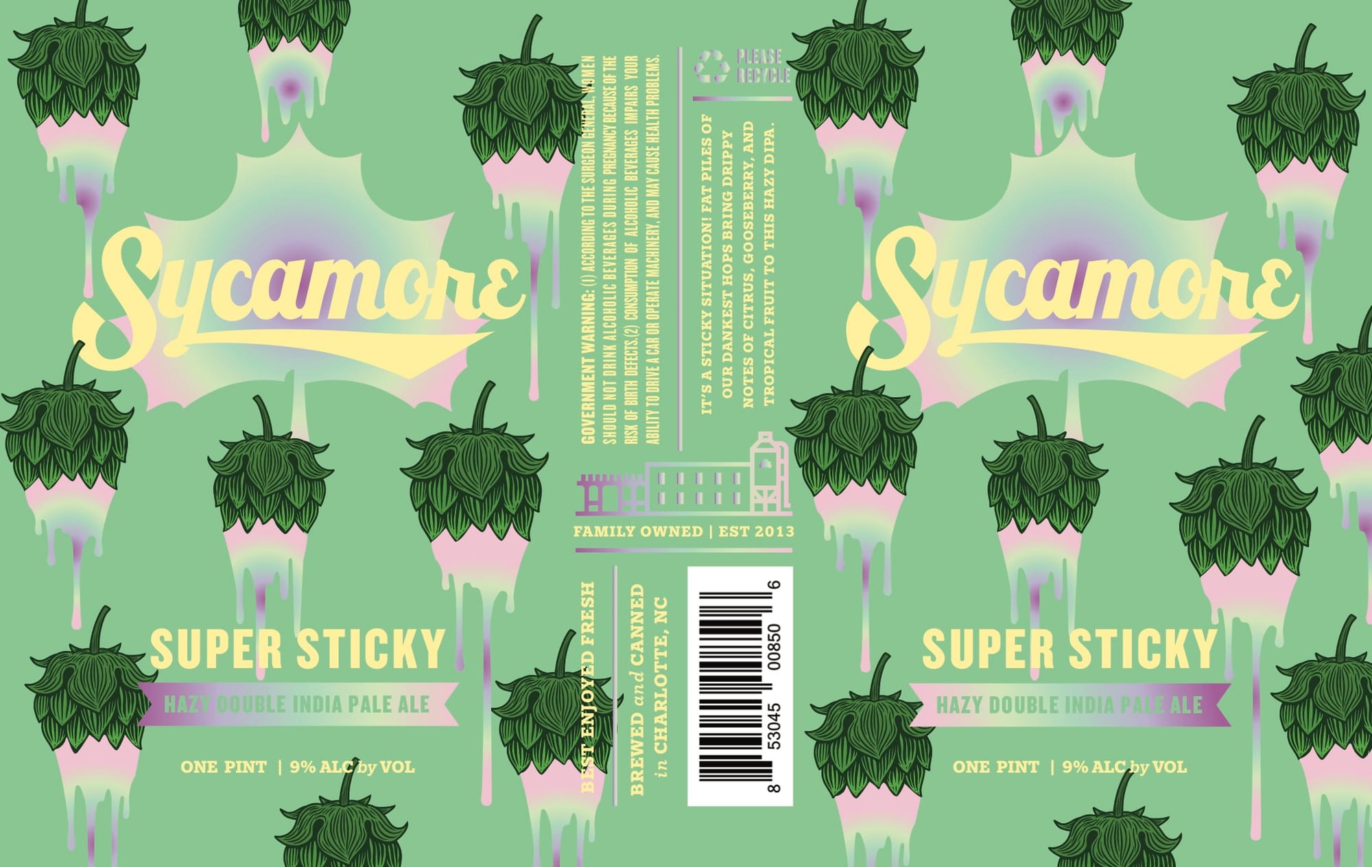 Super Sticky by Sycamore Brewing - beer label