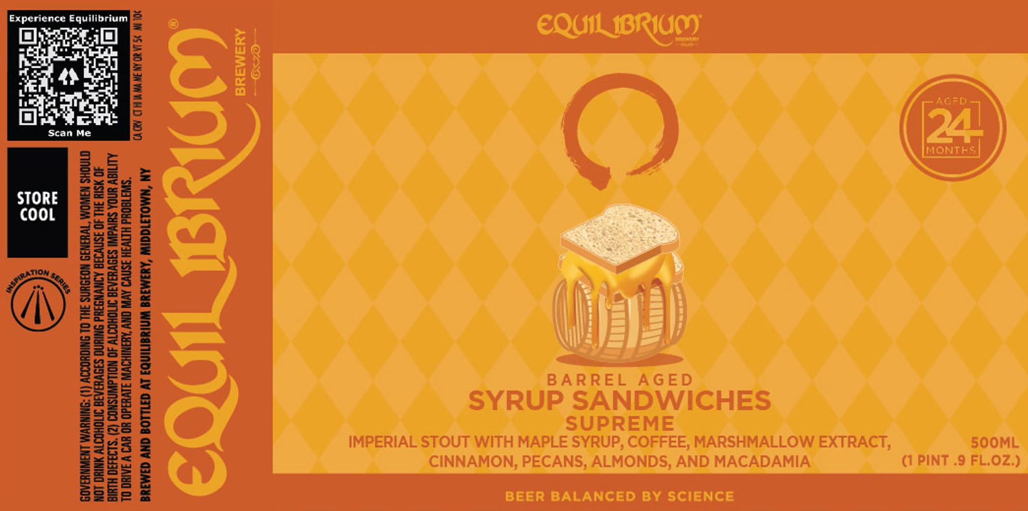 Syrup Sandwiches Supreme by Equilibrium Brewery - beer label