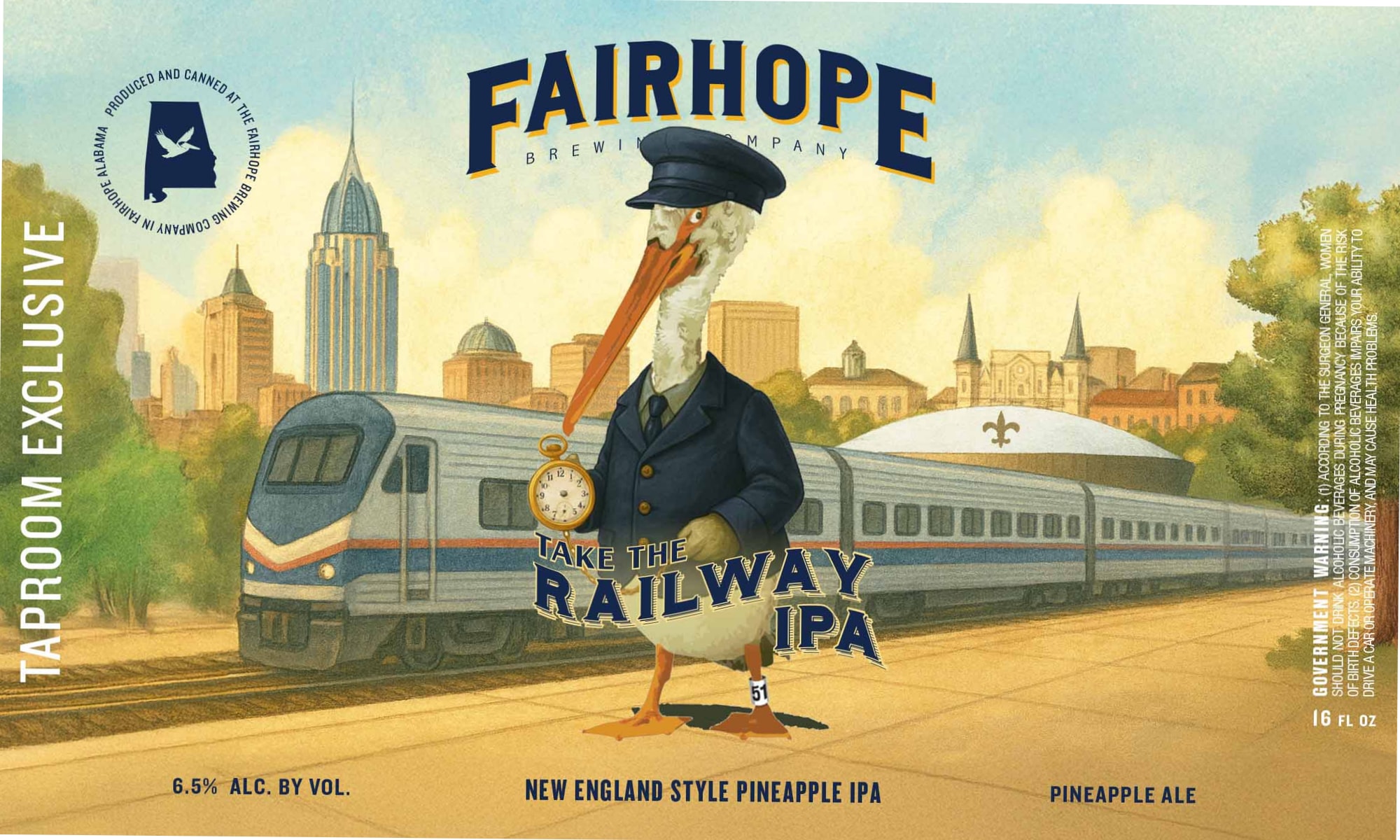 Take the Railway by Fairhope Brewing Company - beer label