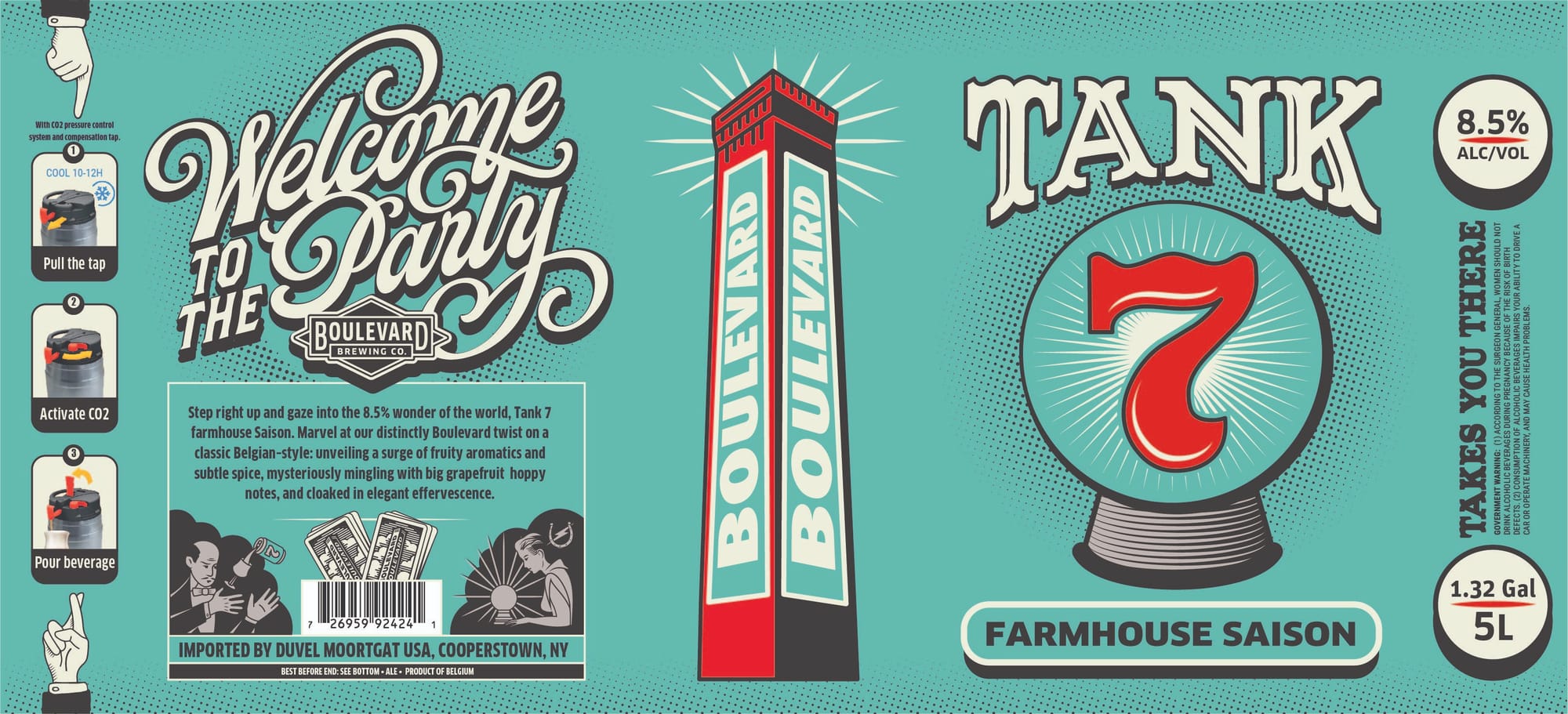 Tank 7 by Boulevard Brewing Company - beer label