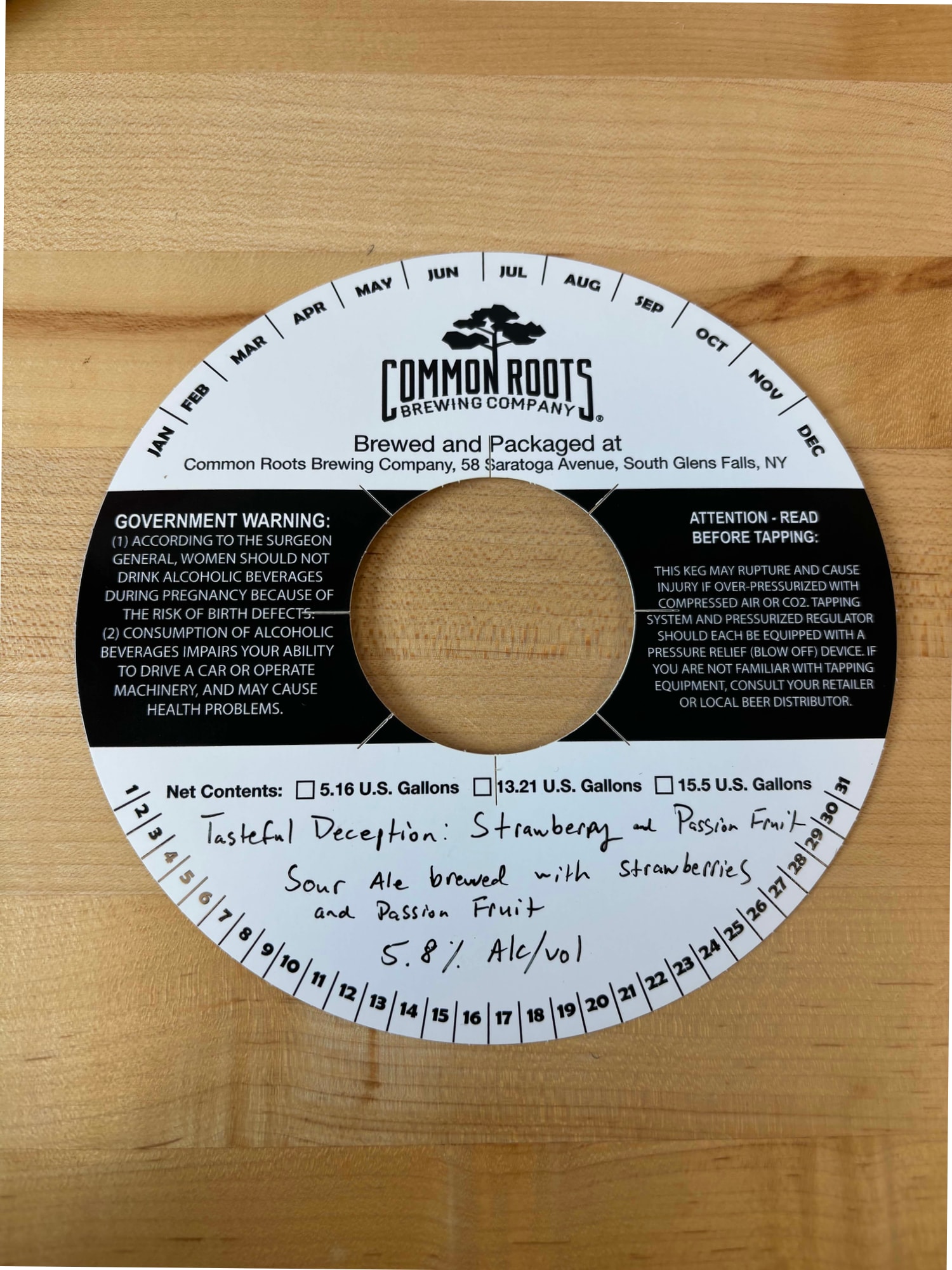Tasteful Deception by Common Roots Brewing Company - beer label