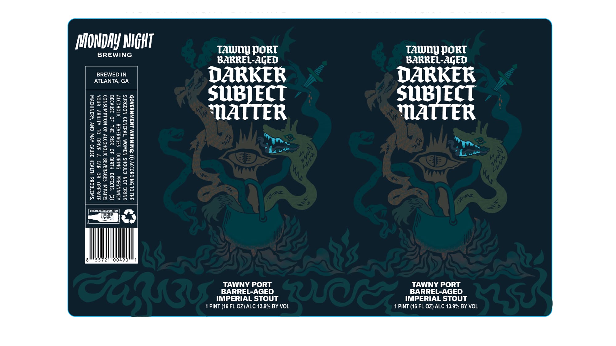 Tawny Port Barrel-Aged Darker Subject by Monday Night Brewing - beer label