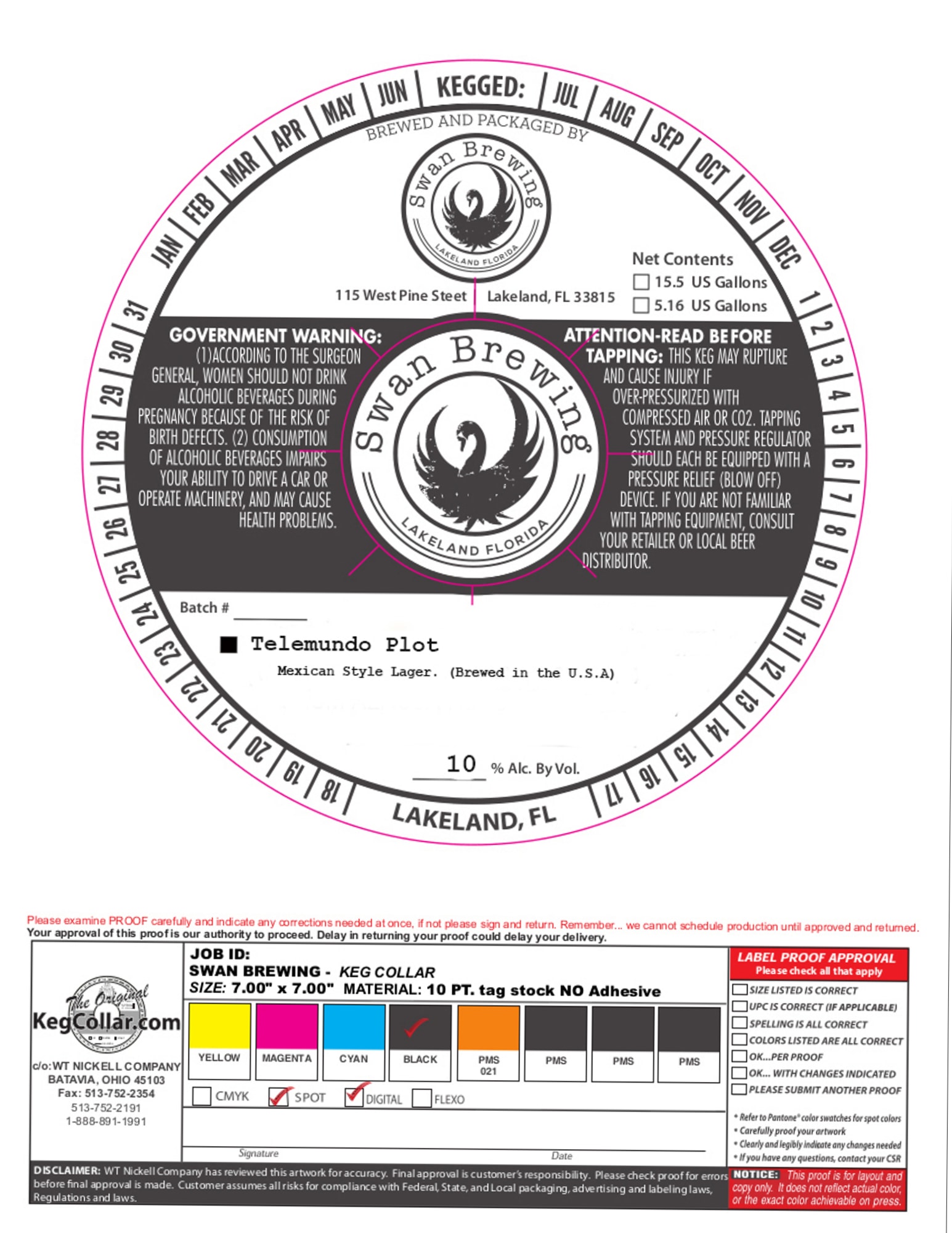 Telemundo Plot by Swan Brewing - beer label