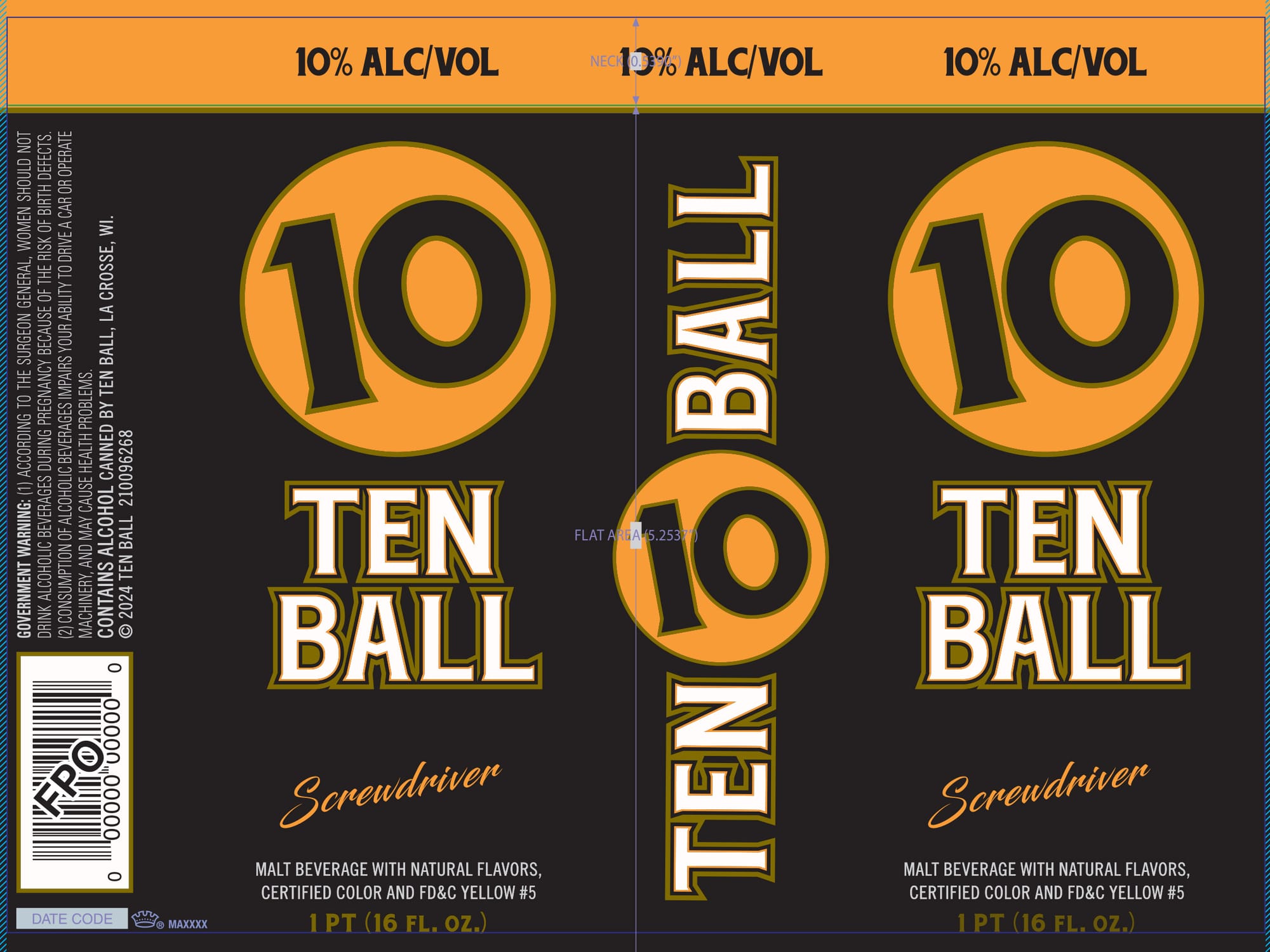 Ten Ball by Surly Brewing - beer label