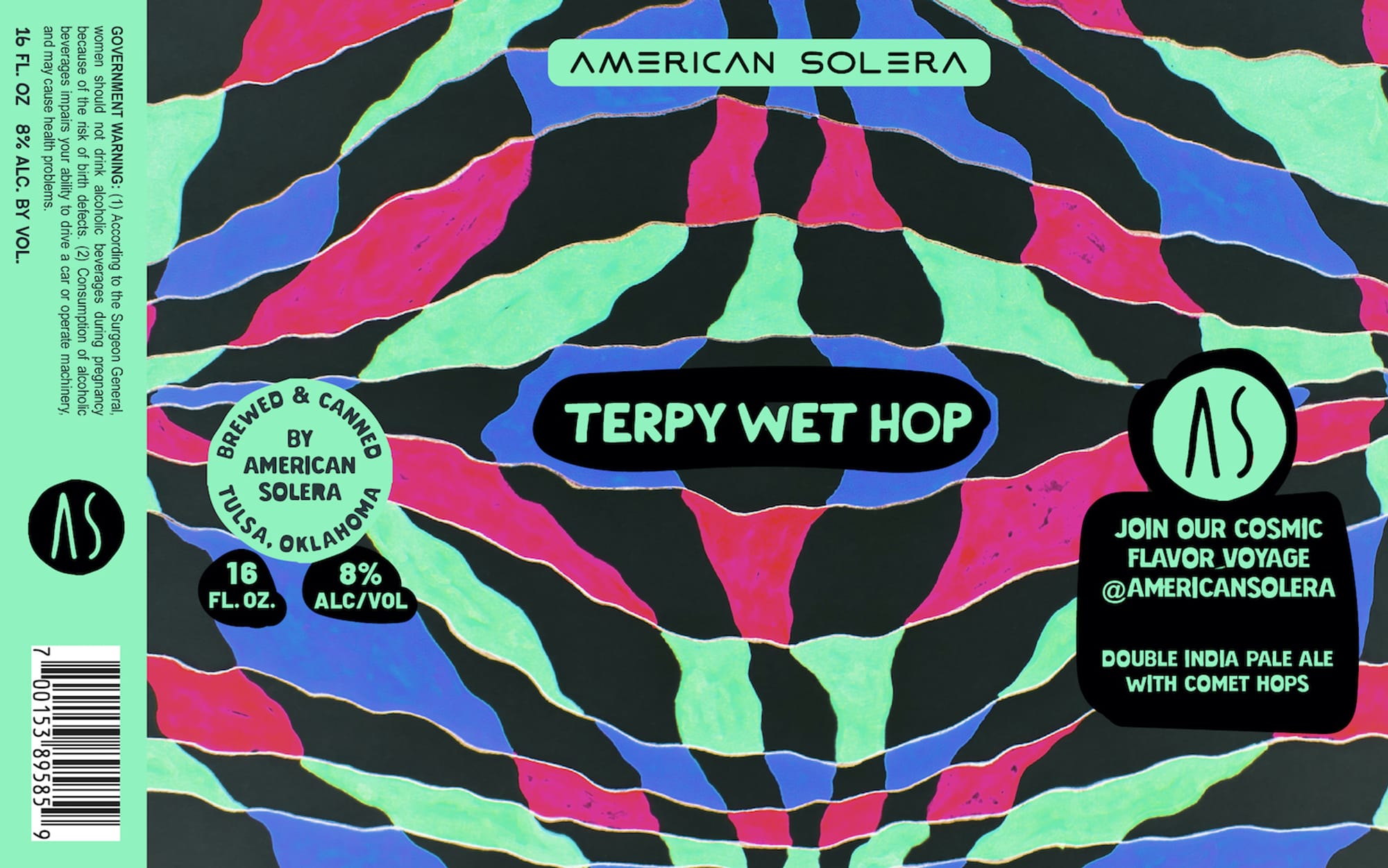 Terpy Wet Hop by American Solera - beer label