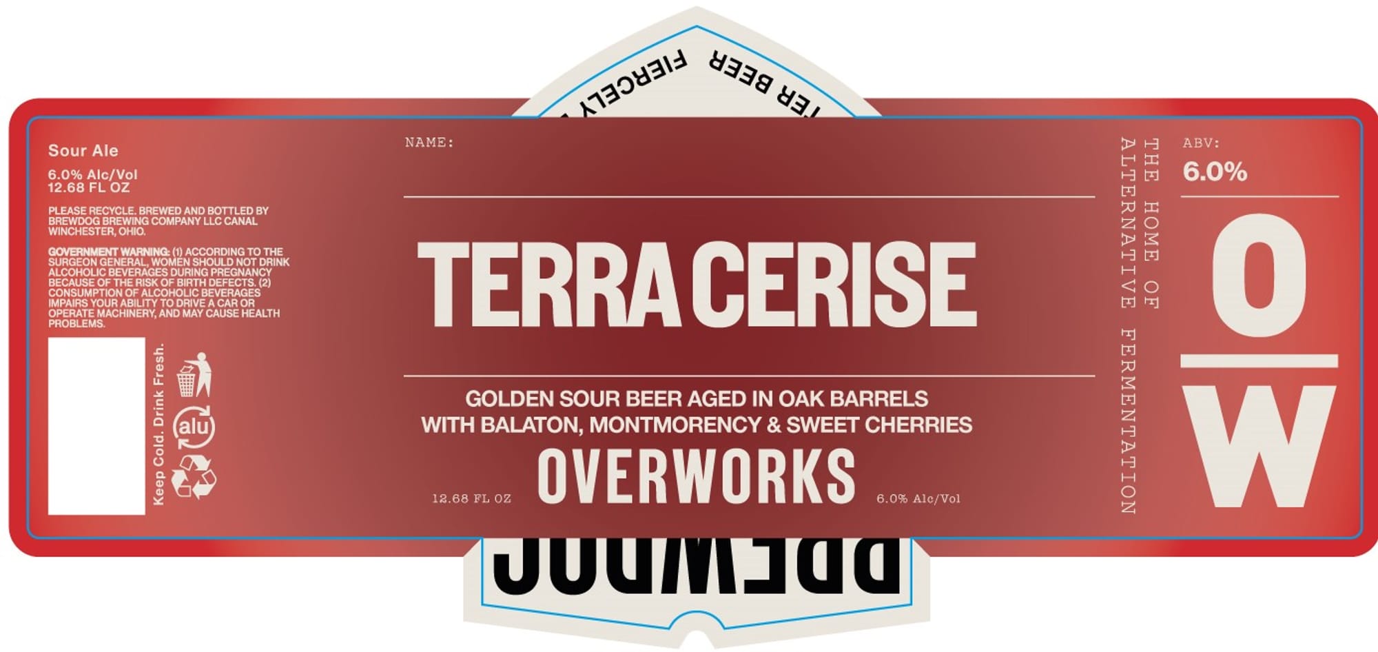 Terra Cerise by Brewery Ommegang - beer label