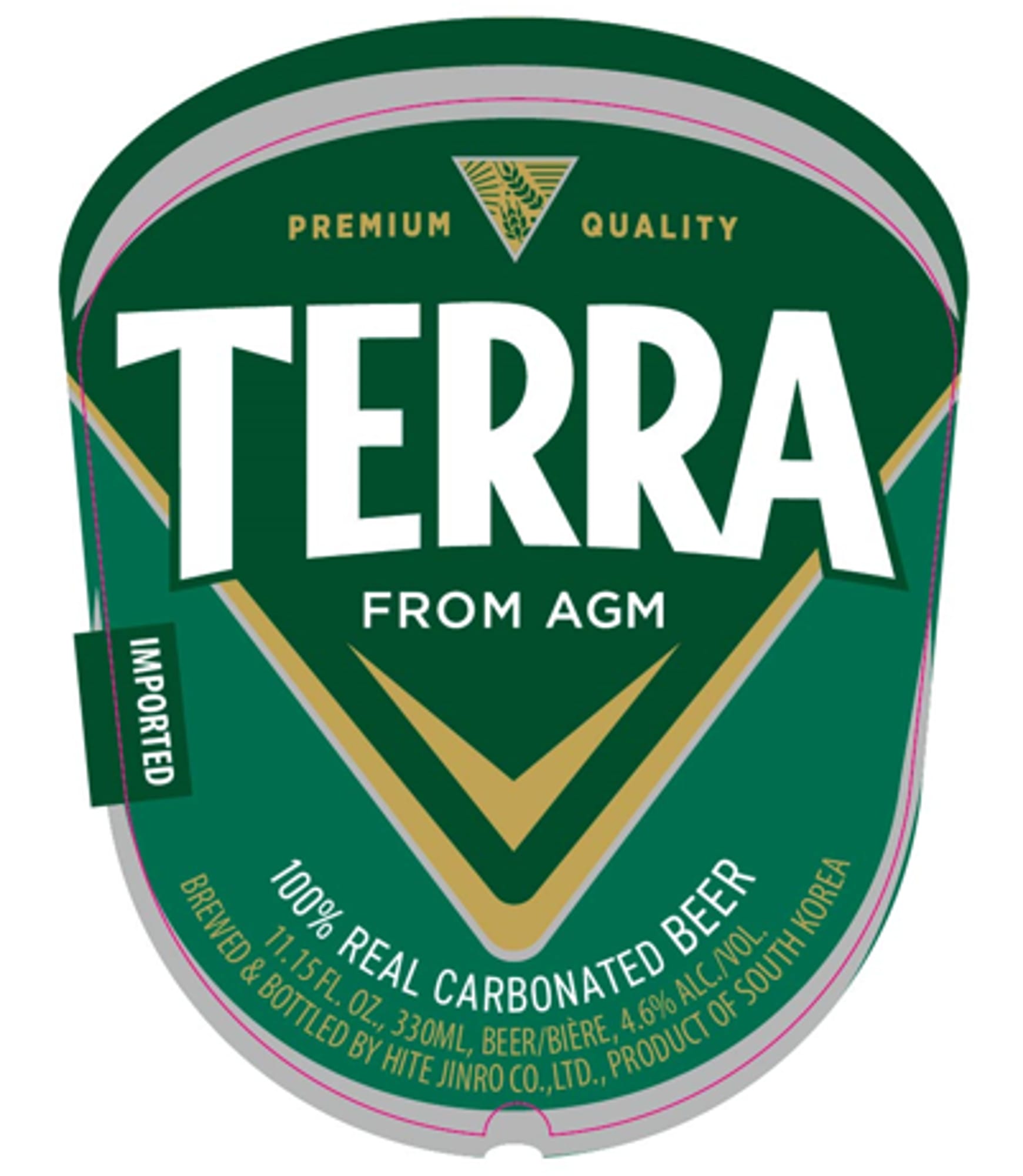 Terra by Hite Jinro - beer label