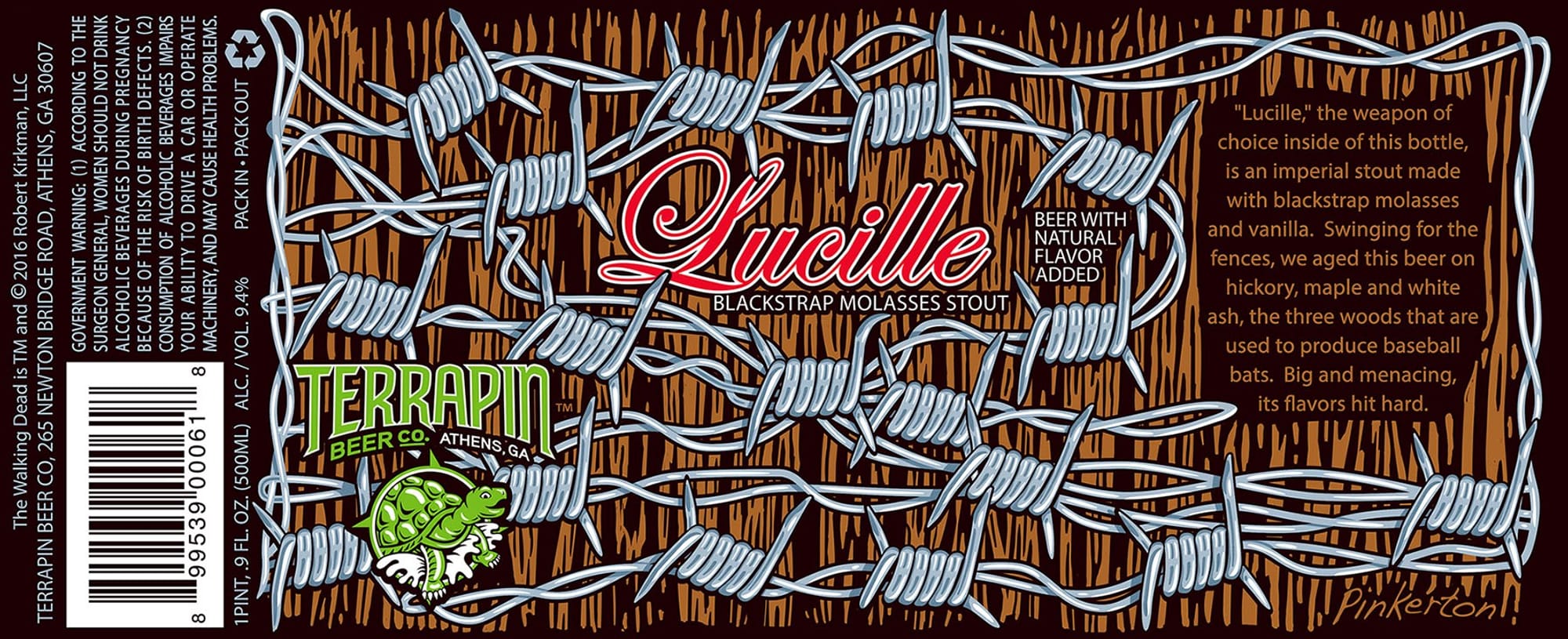 Lucille by Terrapin Beer Co. - beer label