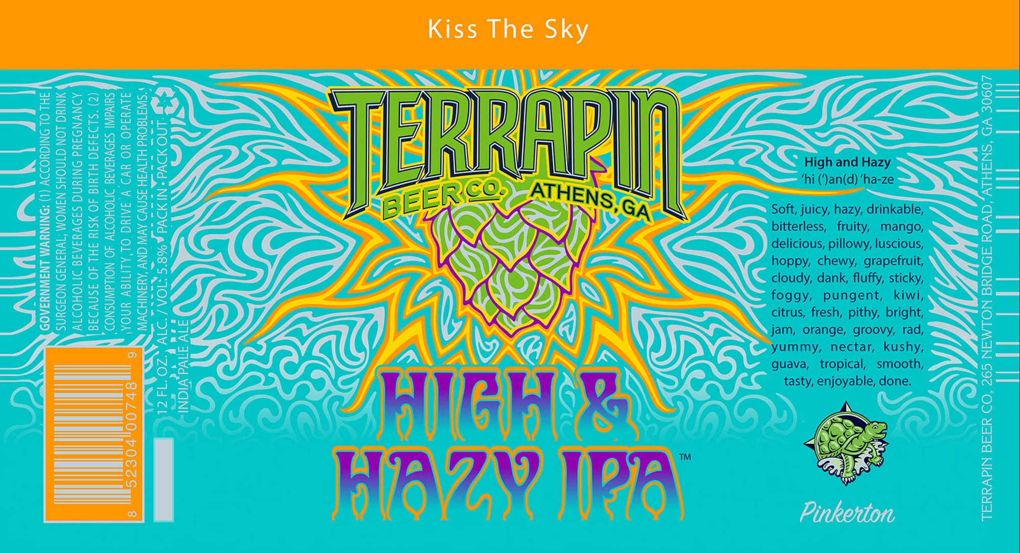 High & Hazy IPA by Terrarin Beer Co. - beer label