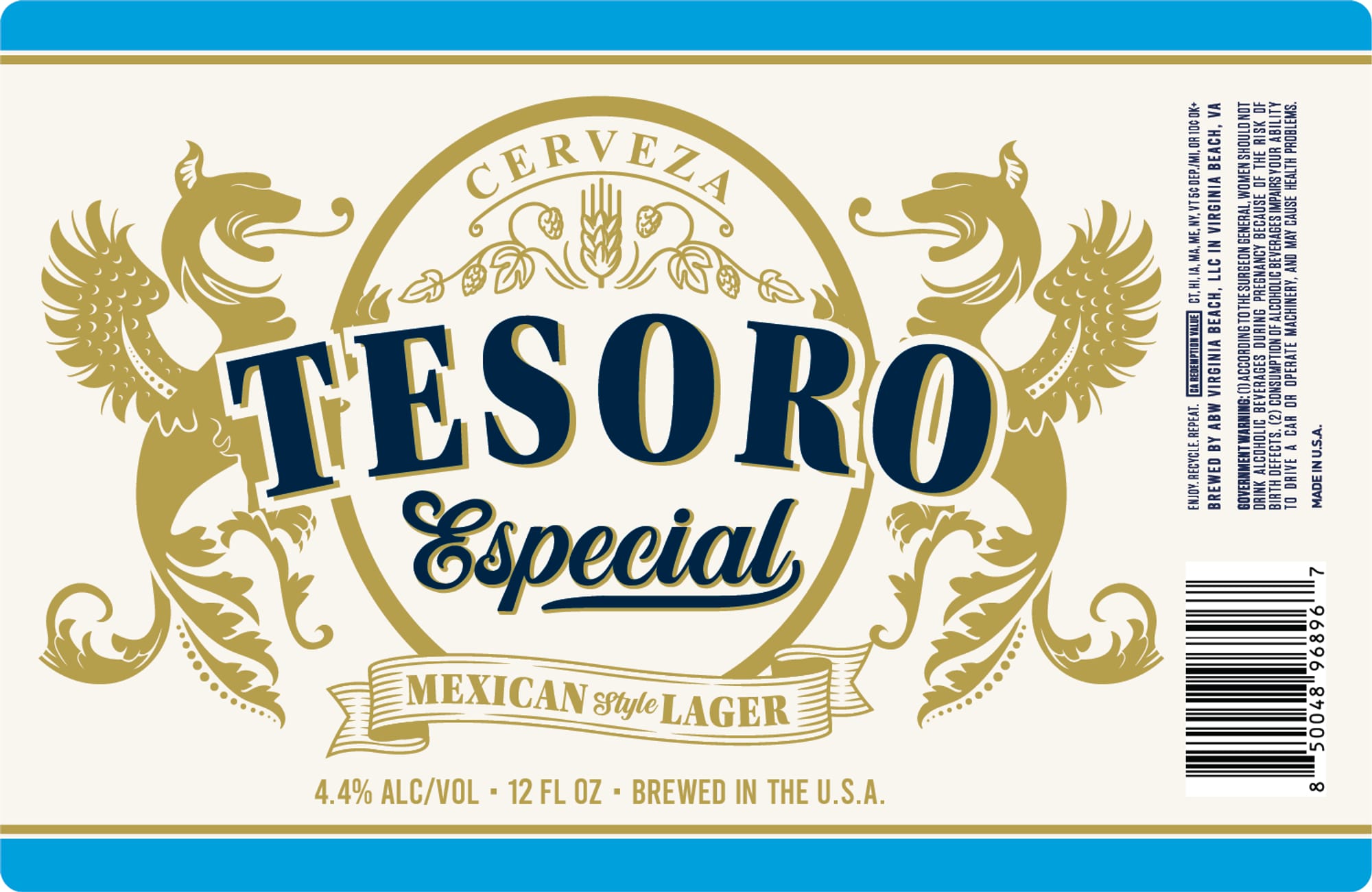 Tesoro Especial by ABV - beer label