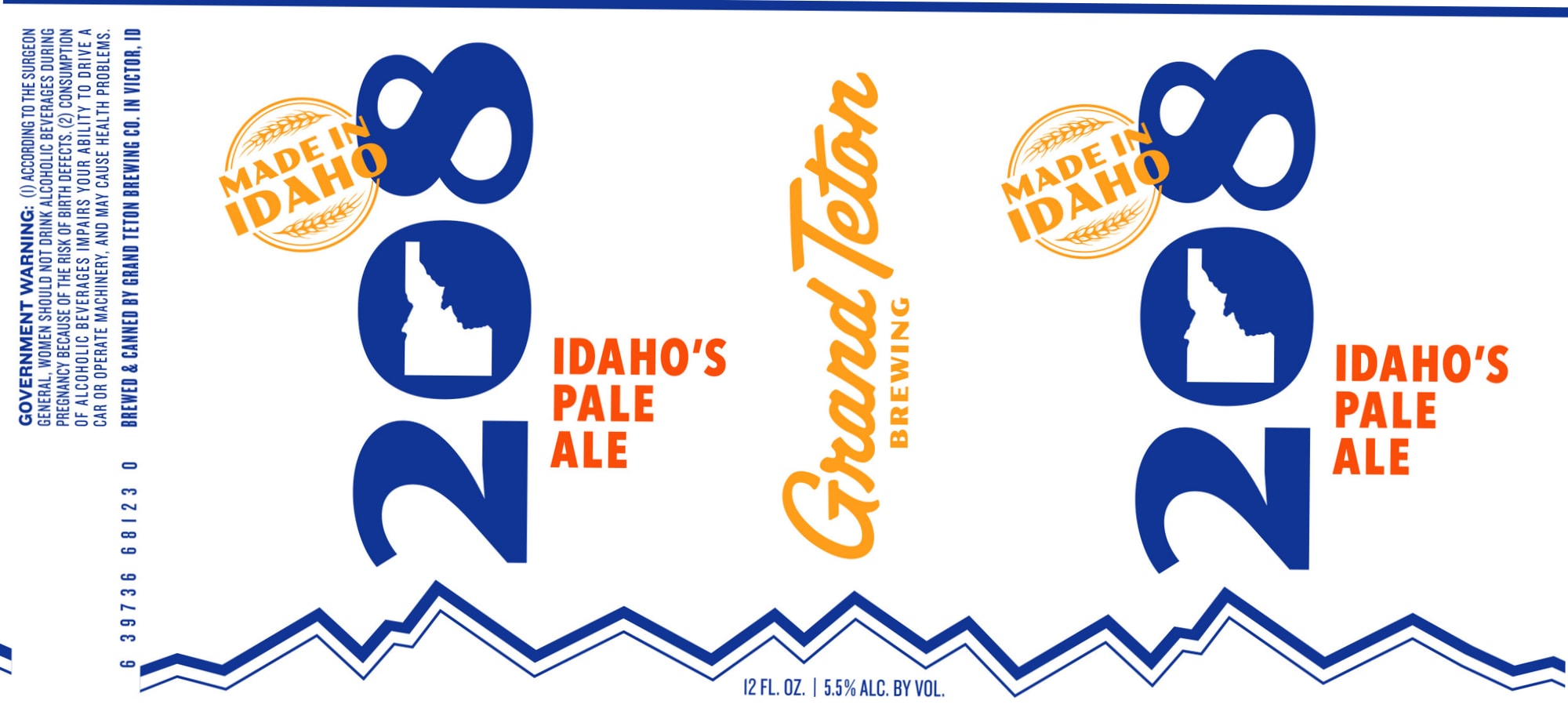 Teton Pale Ale by Grand Teton Brewing - beer label