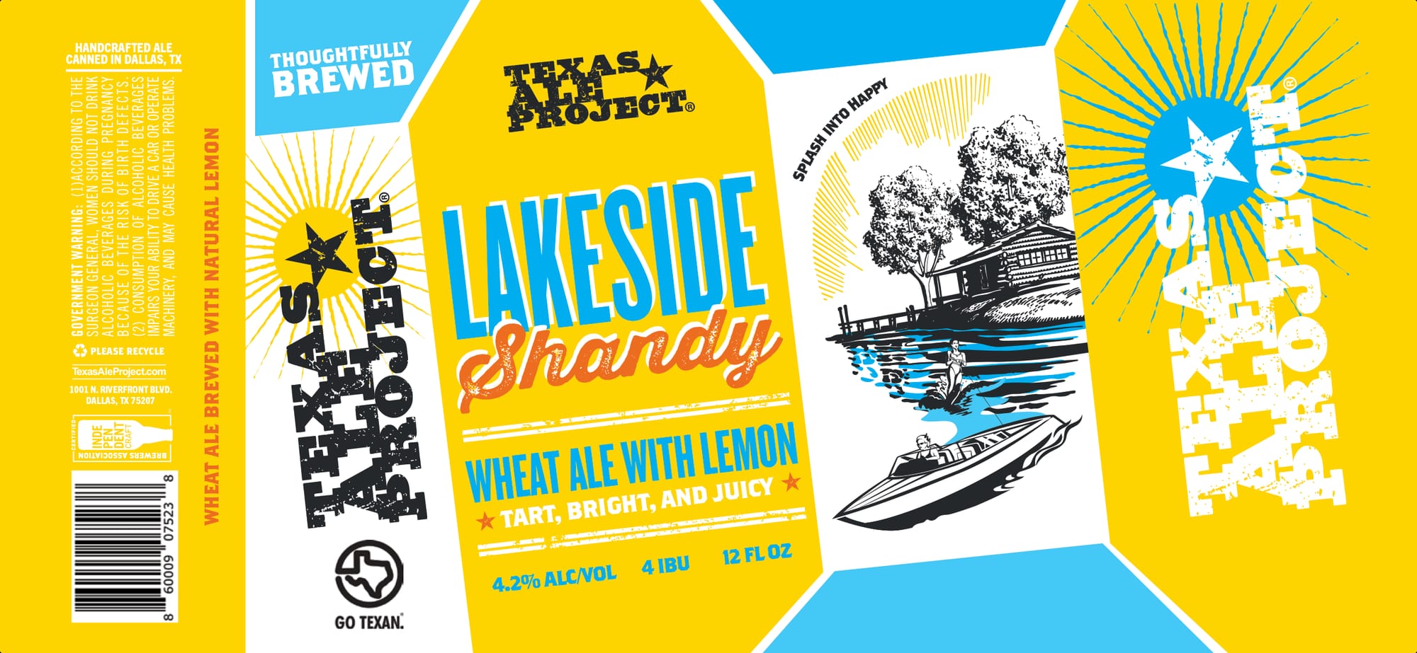 Lakeside Shandy by Texas Ale Project - beer label