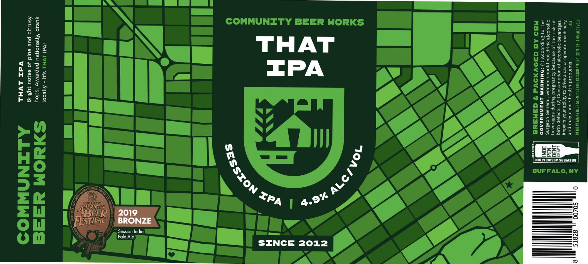 That IPA by Community Beer Works - beer label