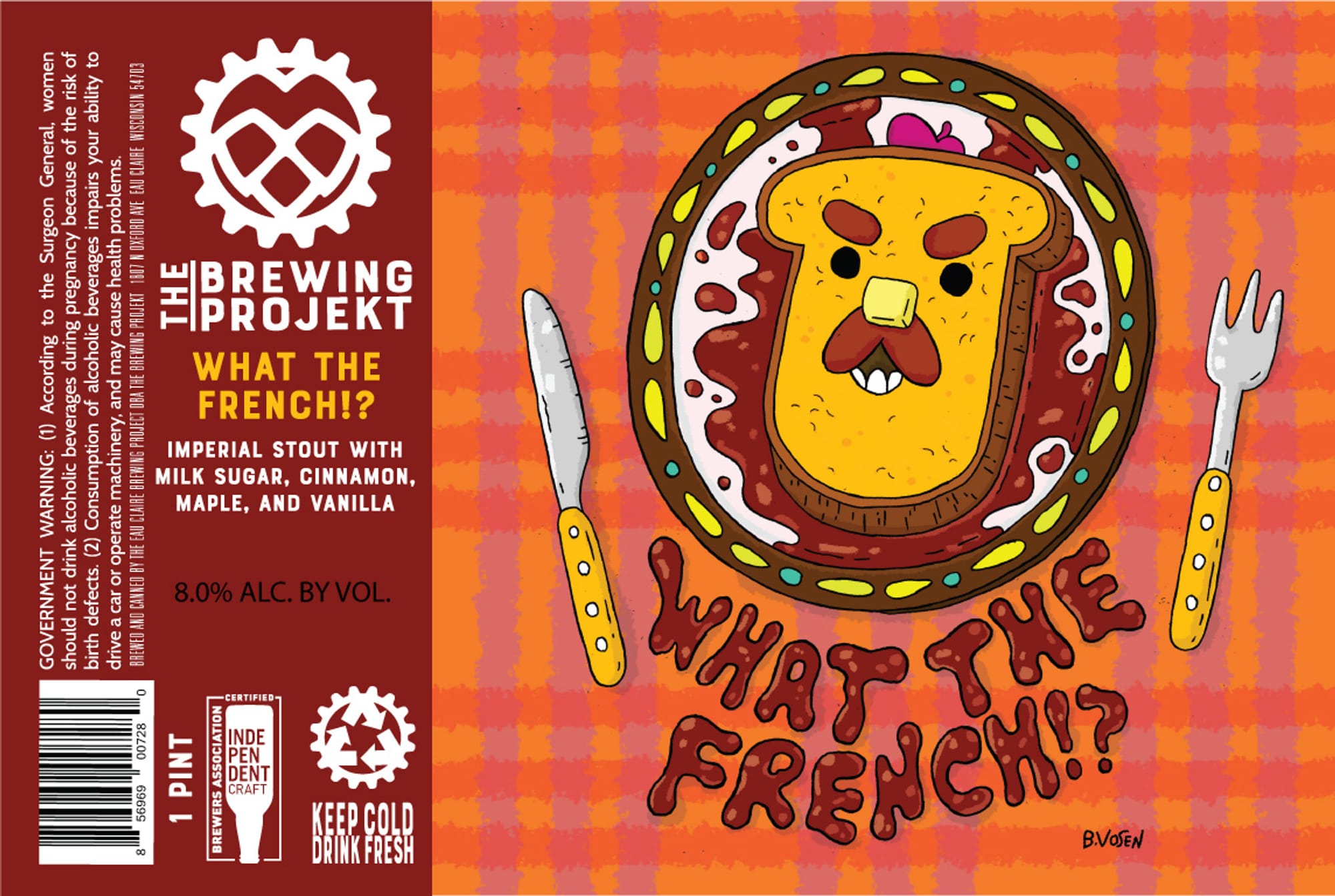 What The French!? by The Brewing Projekt - beer label