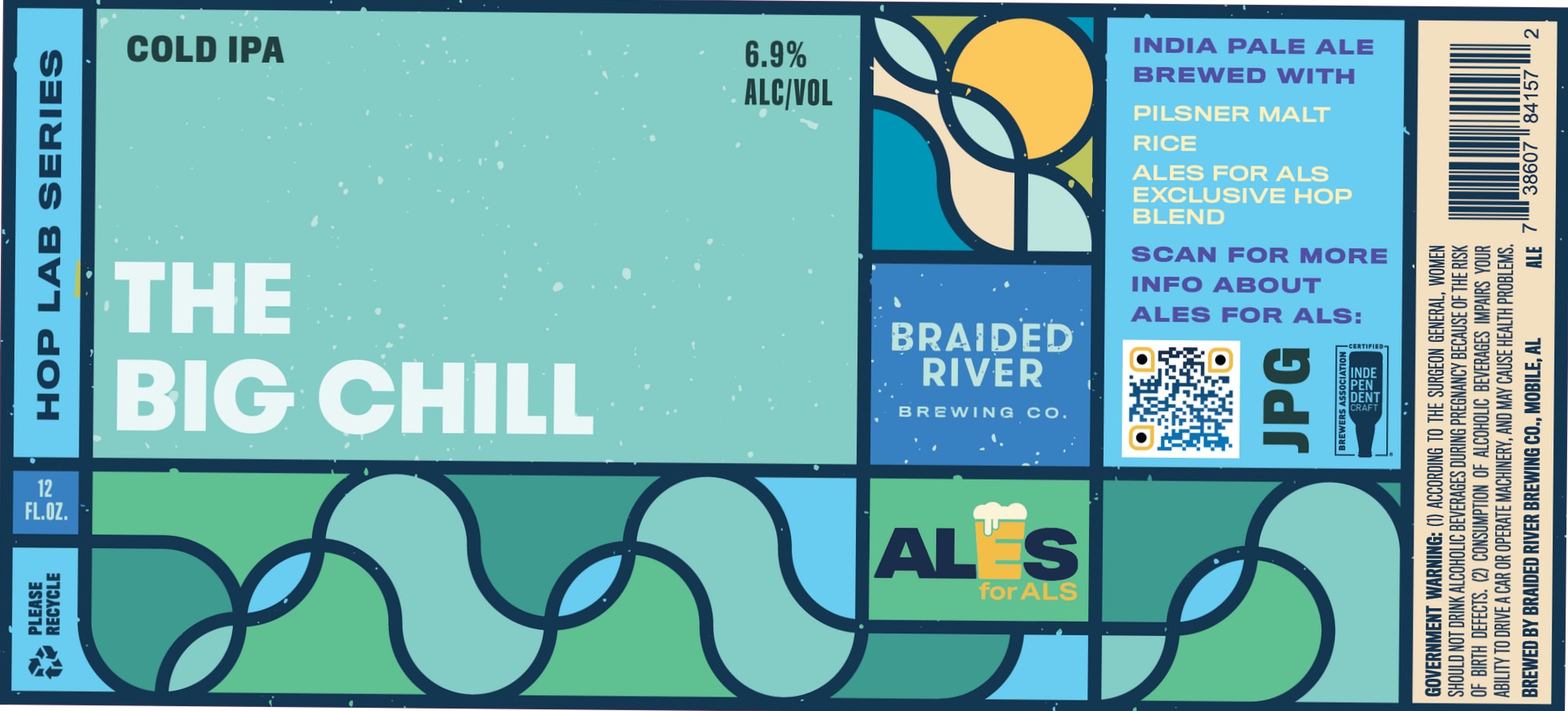 The Big Chill by Braided River Brewing Co. - beer label
