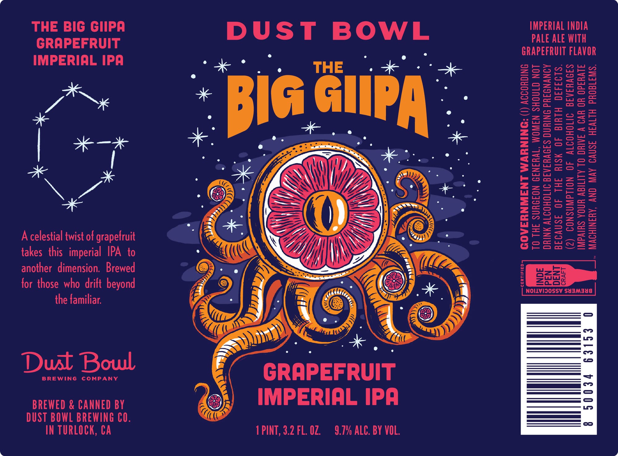 The Big Giipa by Dust Bowl Brewing Co. - beer label