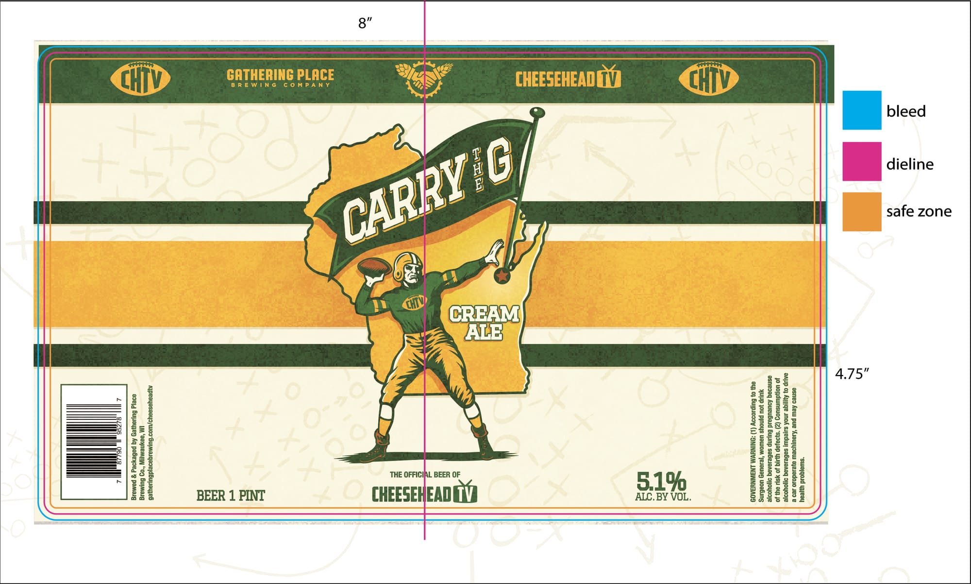 The Carry G by Gathering Place Brewing Company - beer label