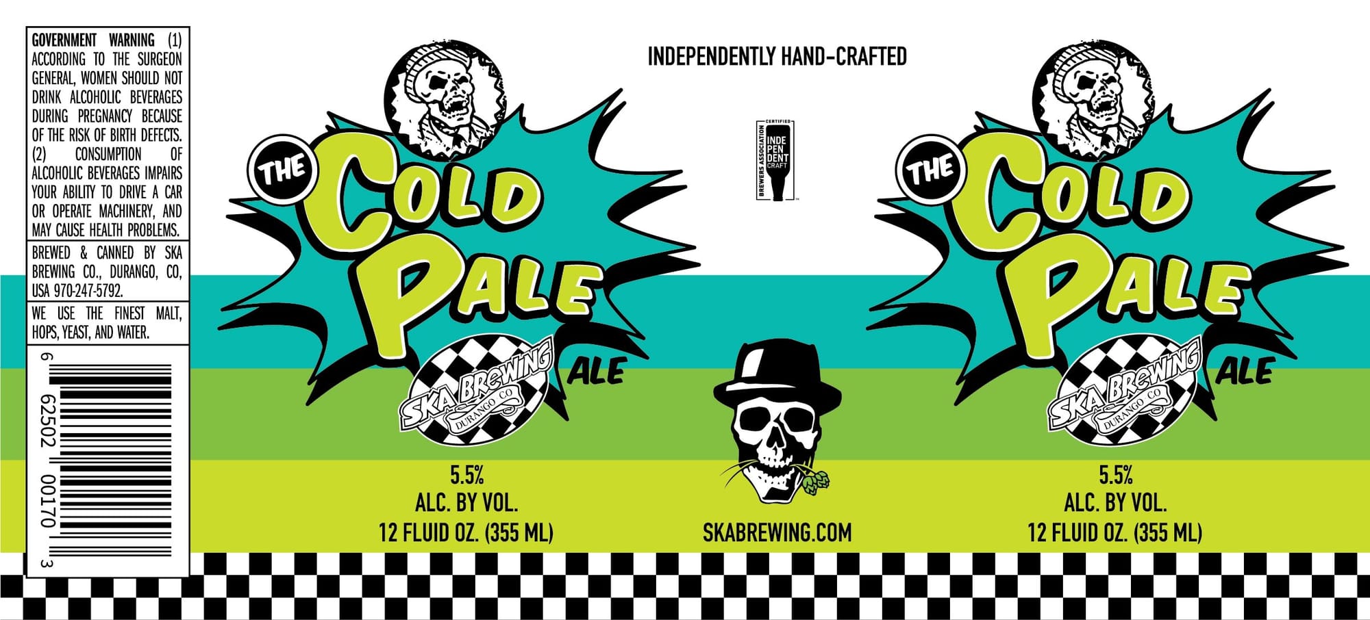The Cold Pale Ale by Ska Brewing - beer label