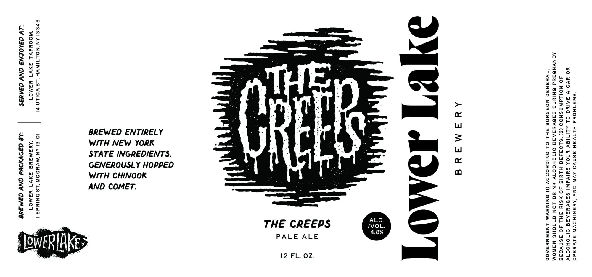 The Creeps by Lower Lake Brewery - beer label