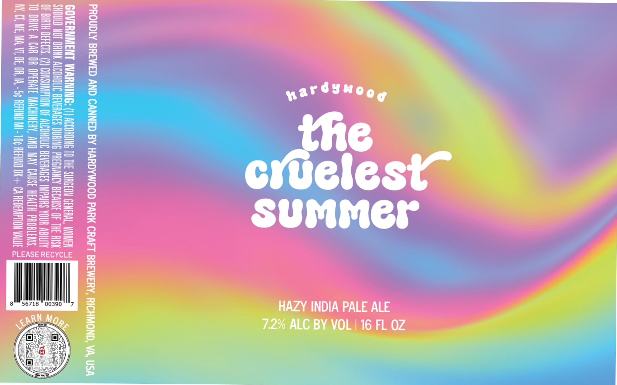 The Cruelest Summer by Hardywood Park Craft Brewery - beer label