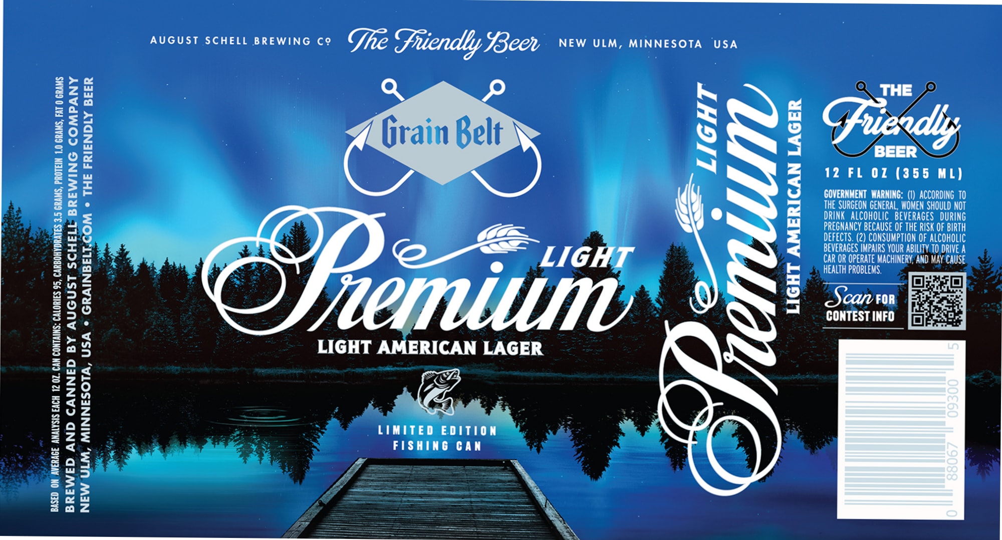 The Friendly Beer Premium Light by August Schell Brewing Co. - beer label