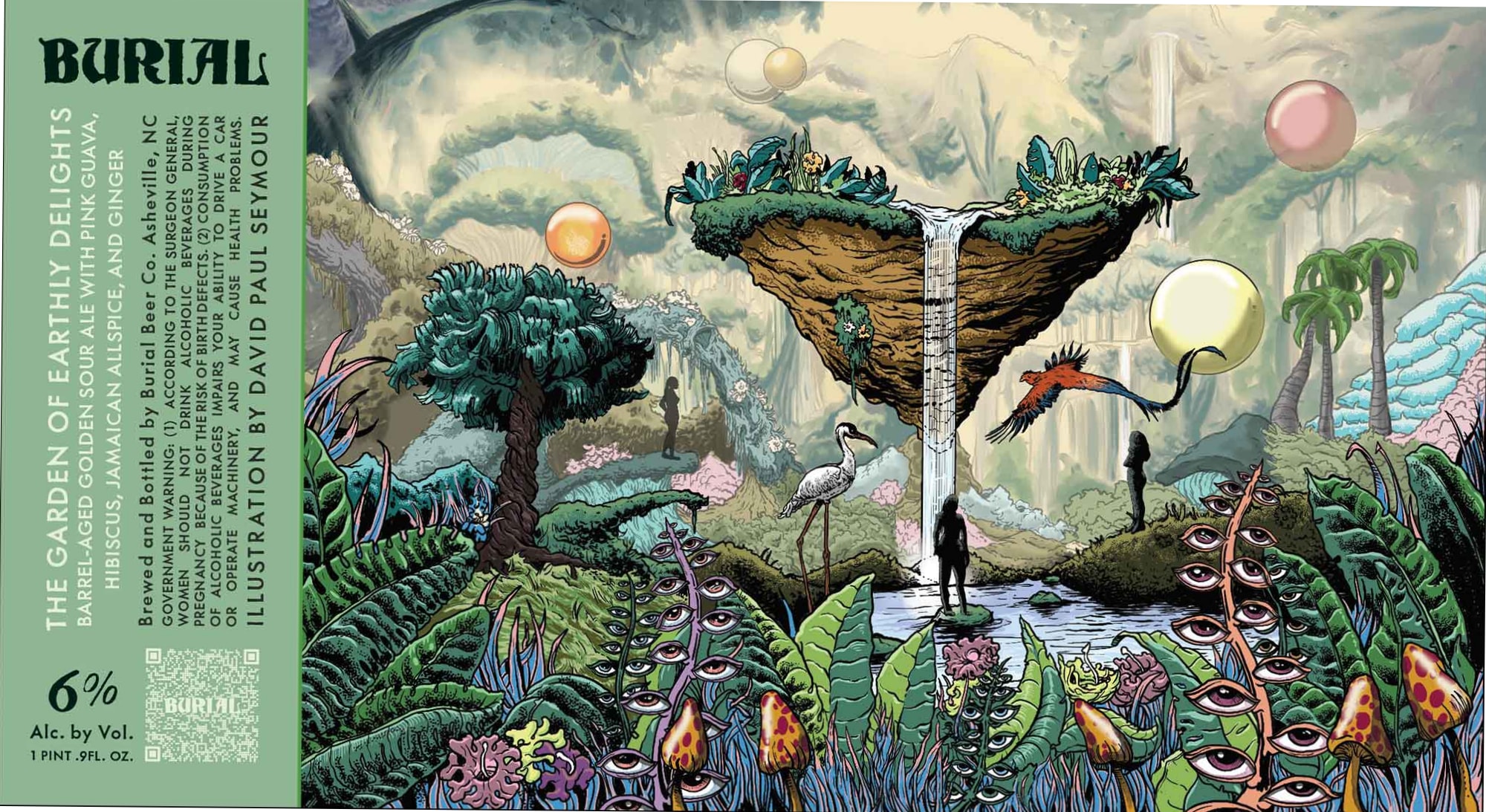 The Garden of Earthly Delights by Burial Beer Co. - beer label