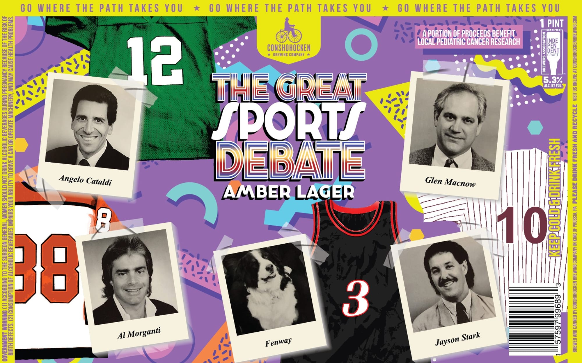 The Great Sports Debate by Conshohocken Brewing Company - beer label