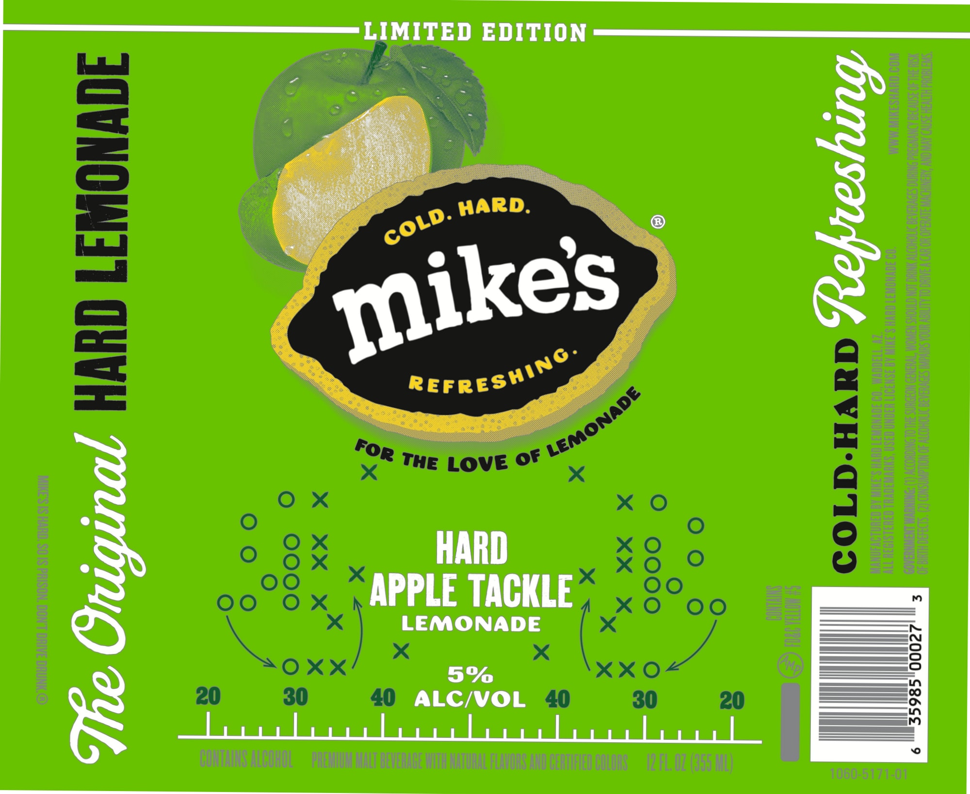 The Original Hard Apple Tackle Lemonade by Mike's Hard Lemonade - beer label