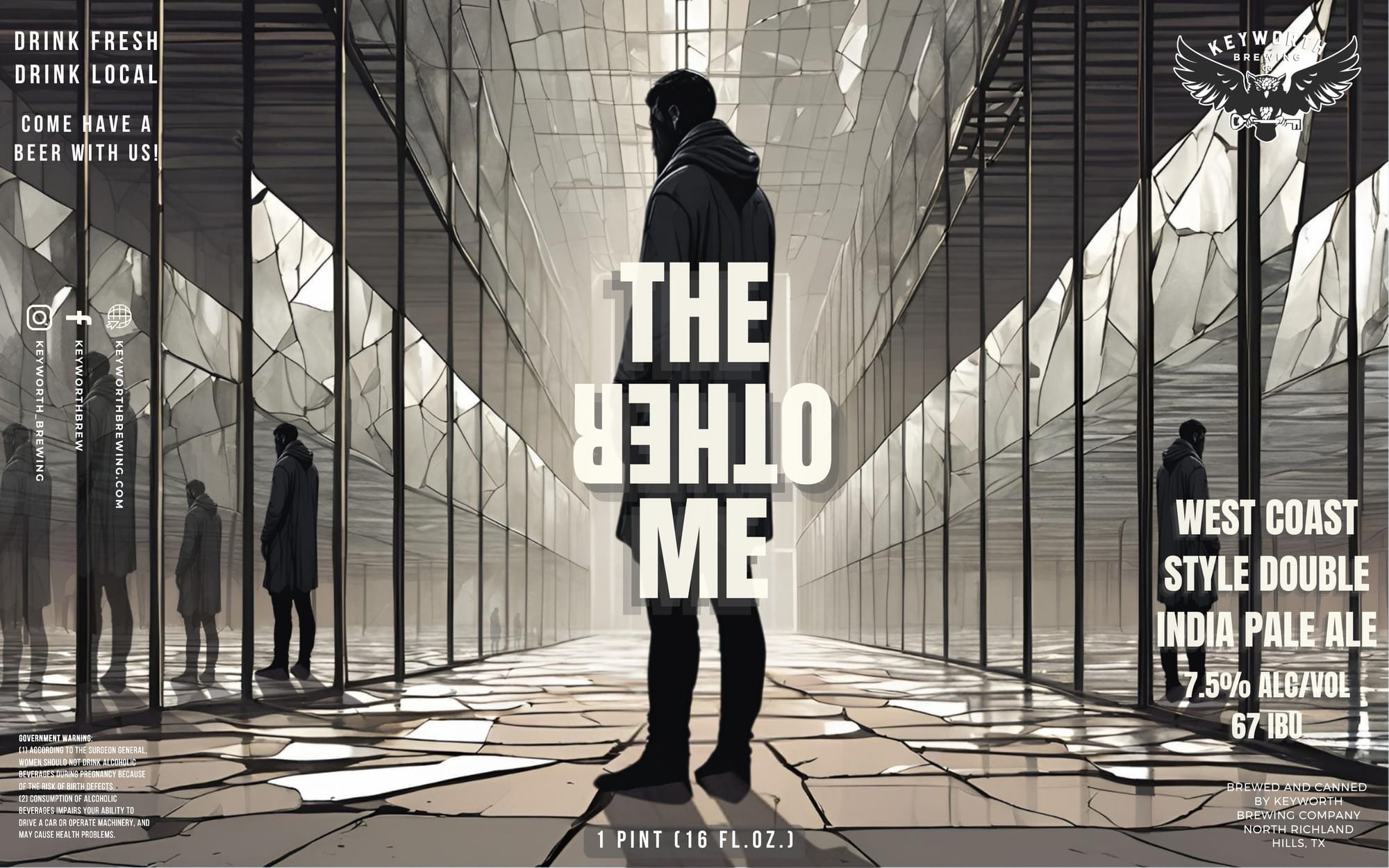 The Other Me by Keyworth Brewing - beer label
