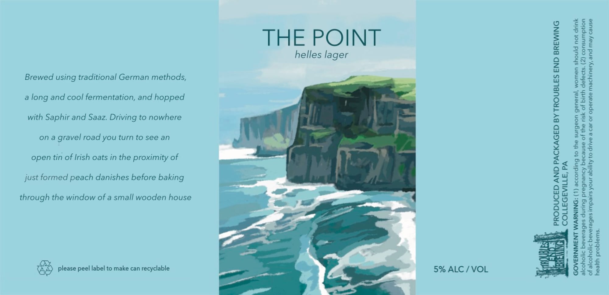 The Point by Troubles End Brewing - beer label