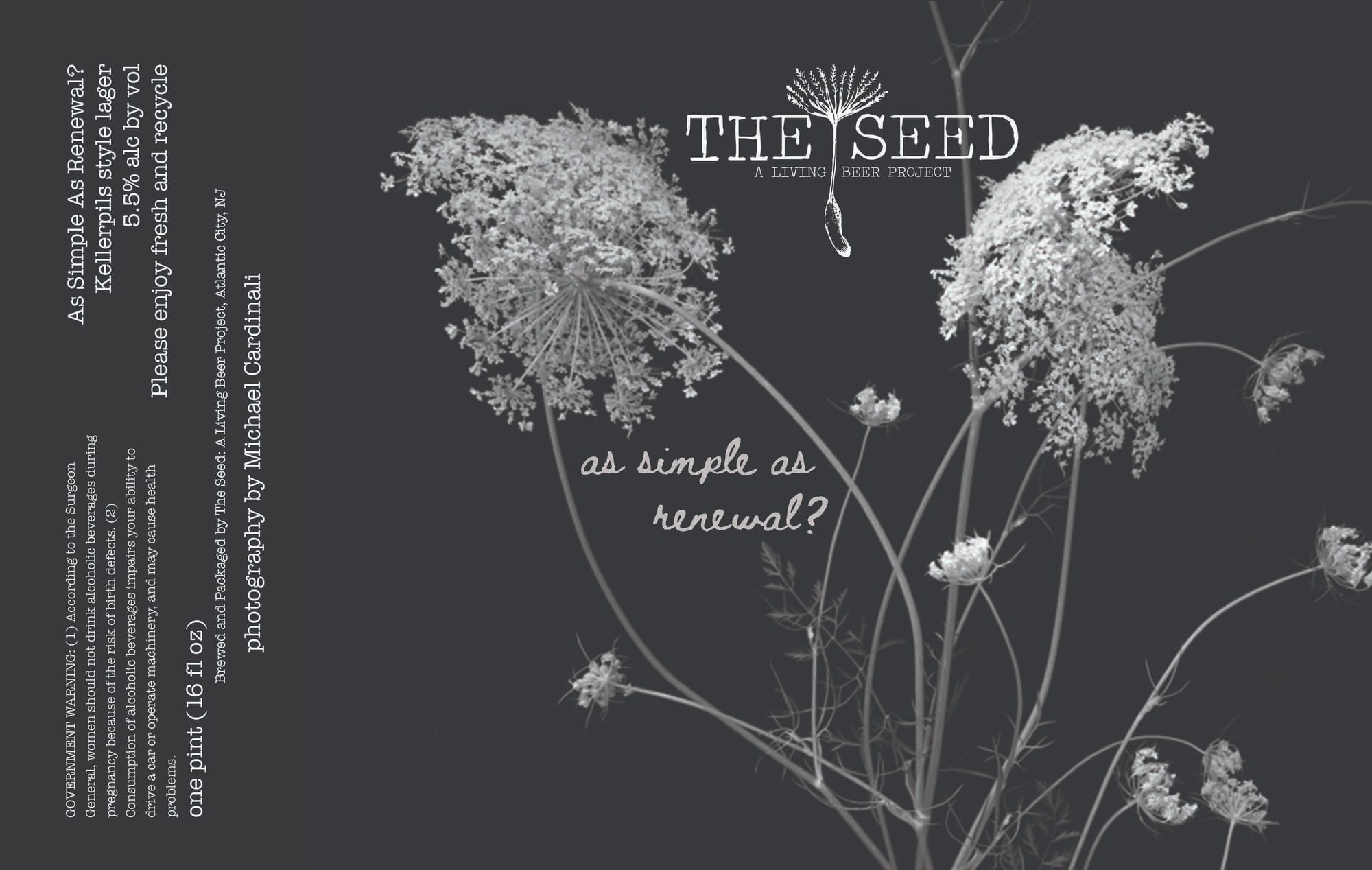 The Seed by The Seed: A Living Beer Project - beer label