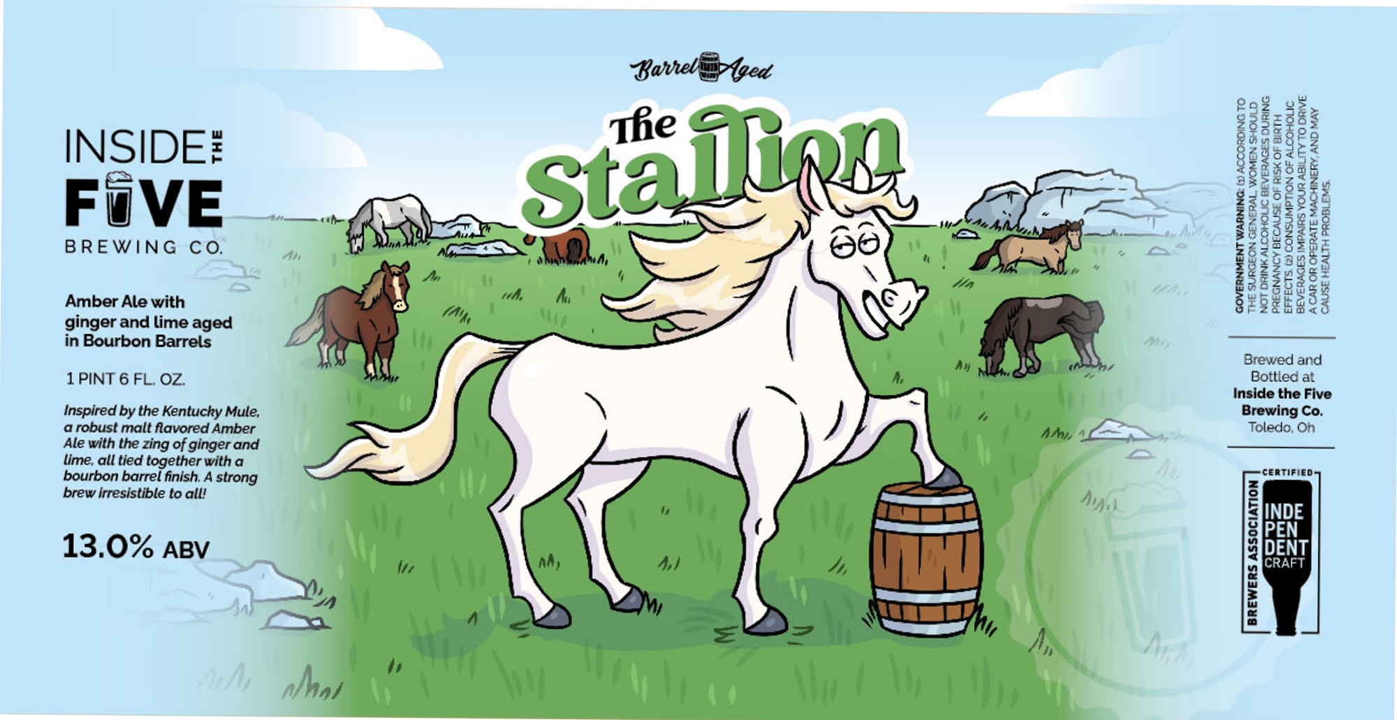 The Stallion by Inside the Five Brewing Co. - beer label