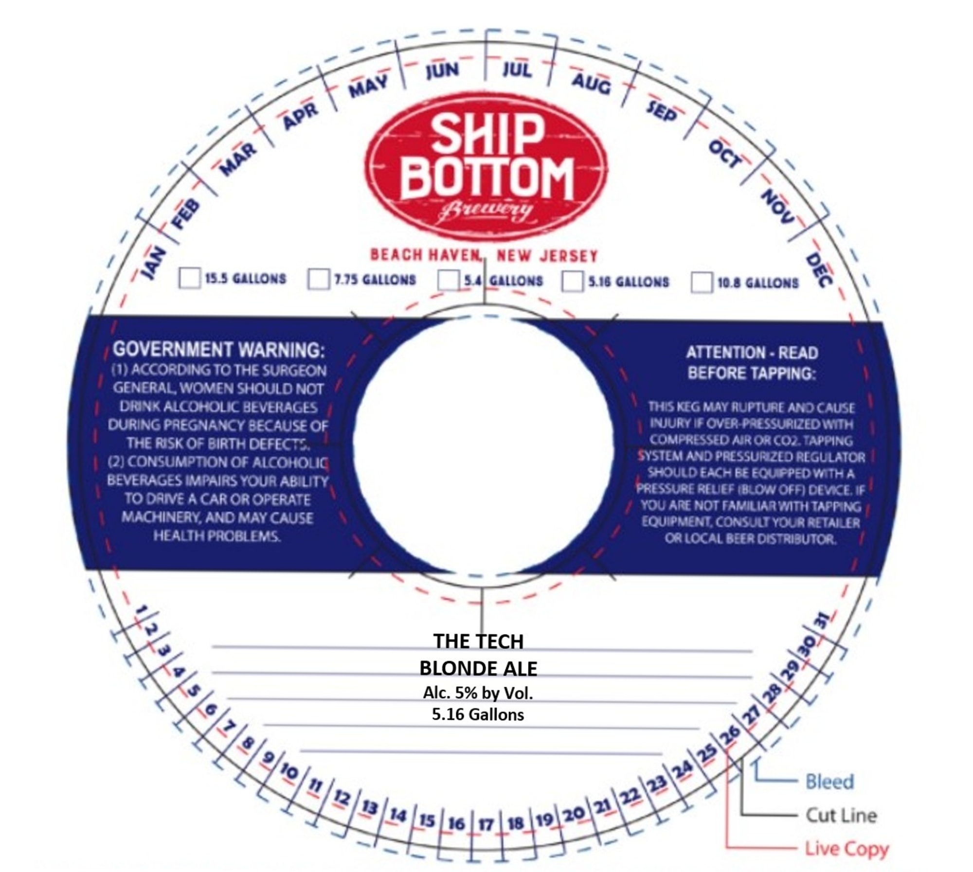 The Tech by Ship Bottom Brewery - beer label