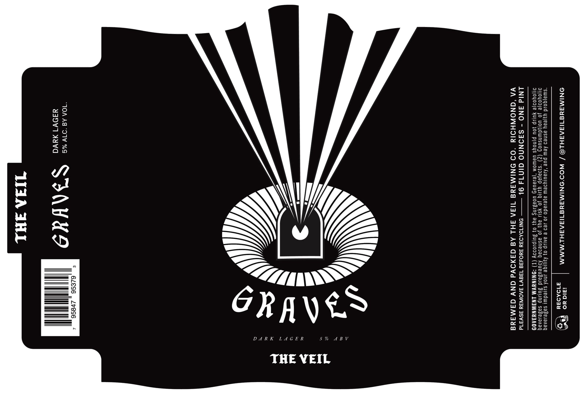 Graves by The Veil Brewing Co. - beer label