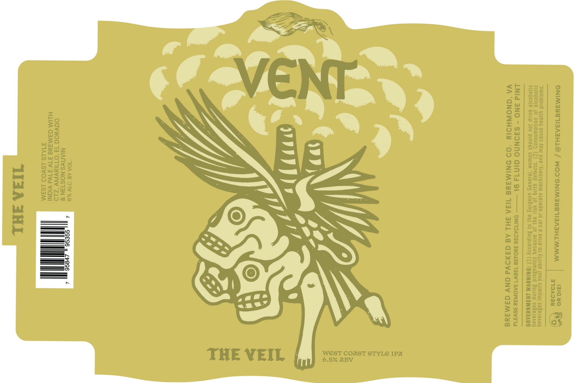 The Veil by The Veil Brewing Co. - beer label