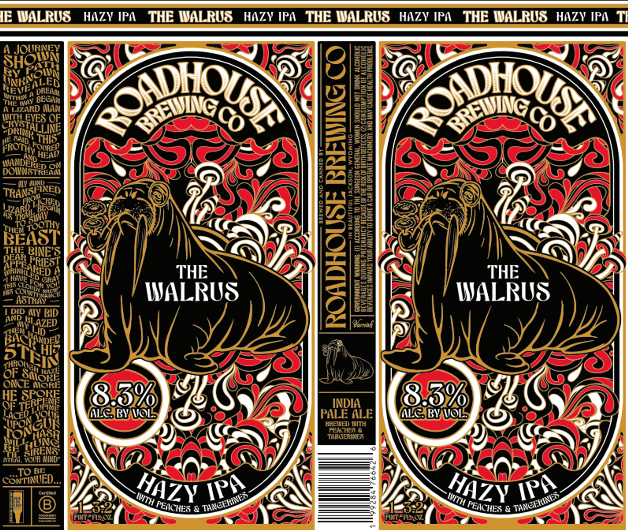 The Walrus by Roadhouse Brewing Co. - beer label