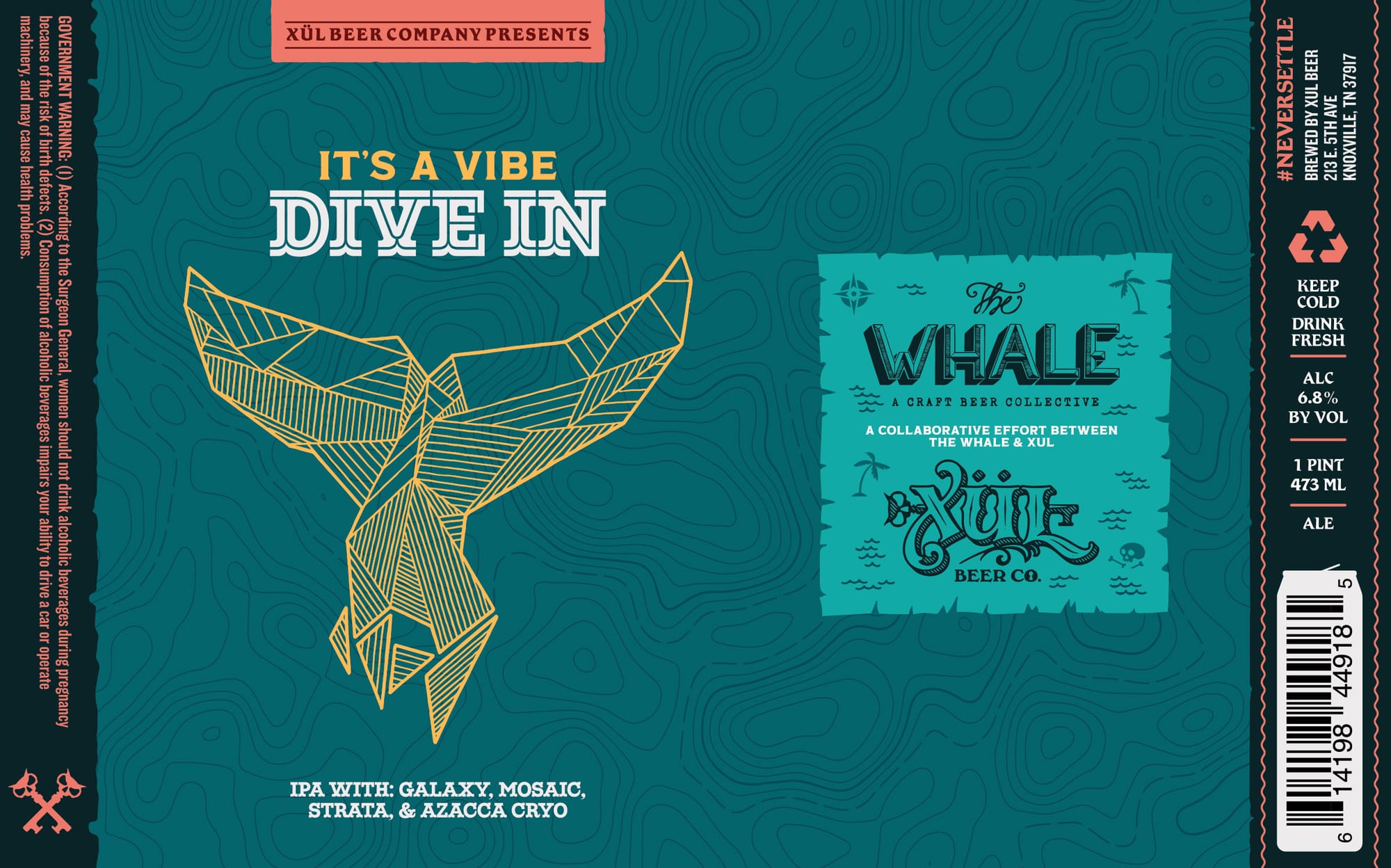 Dive In by The Whale & Xül Beer Co. - beer label