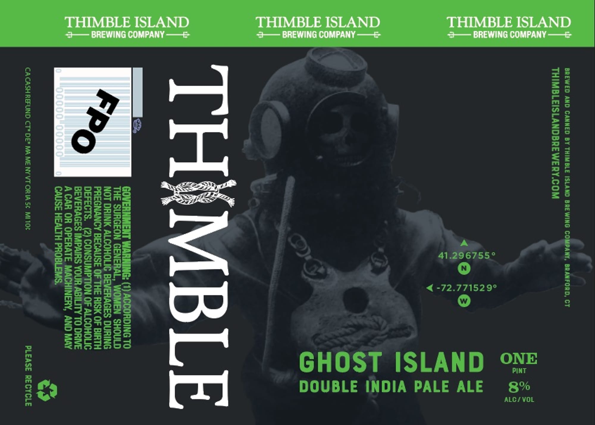Ghost Island One by Thimble Island Brewing Company - beer label