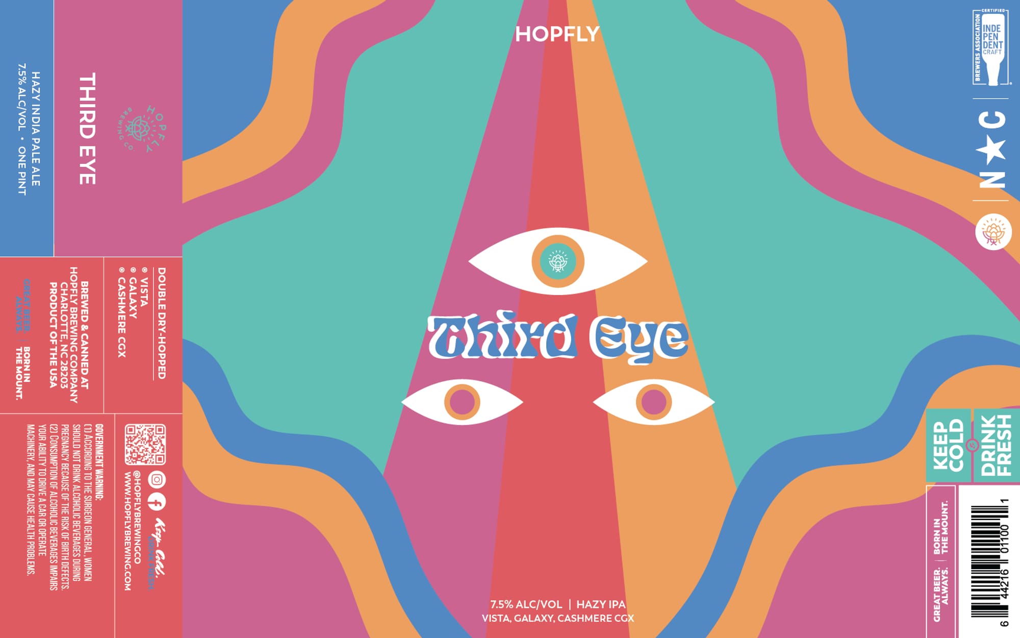 Third Eye by HopFly Brewing Company - beer label
