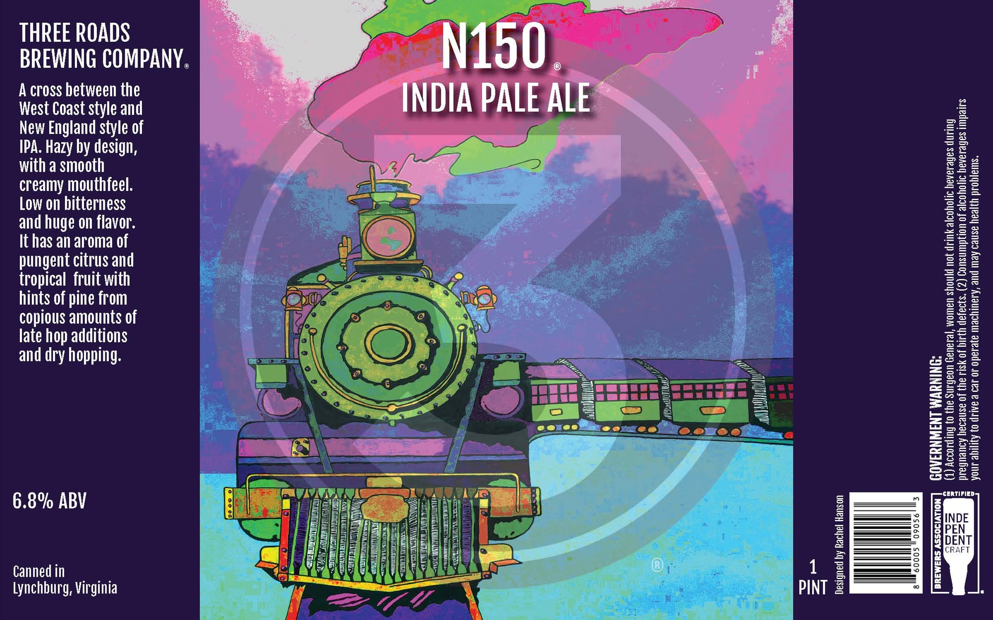 N150 by Three Roads Brewing Company - beer label
