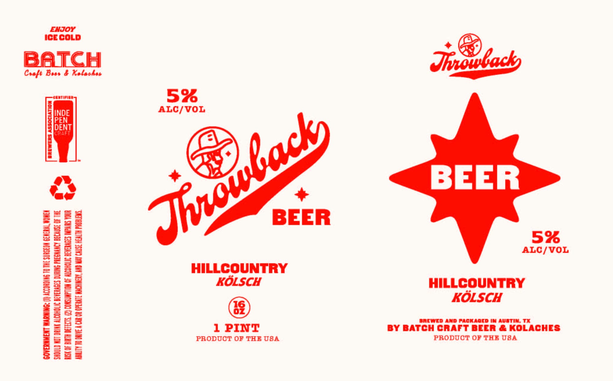 Throwback by Batch Craft Beer & Kolaches - beer label