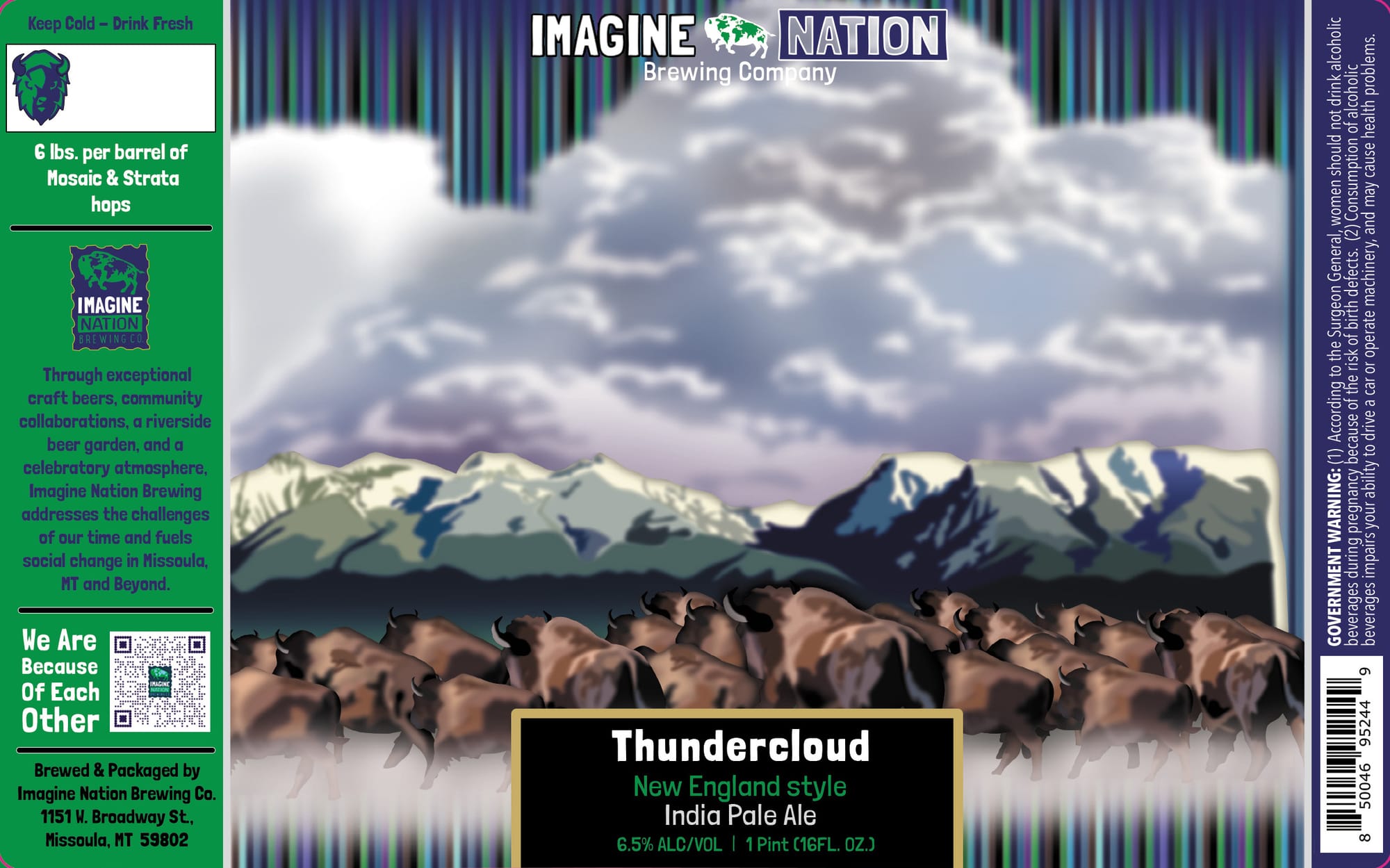 Thundercloud by Imagine Nation Brewing Company - beer label