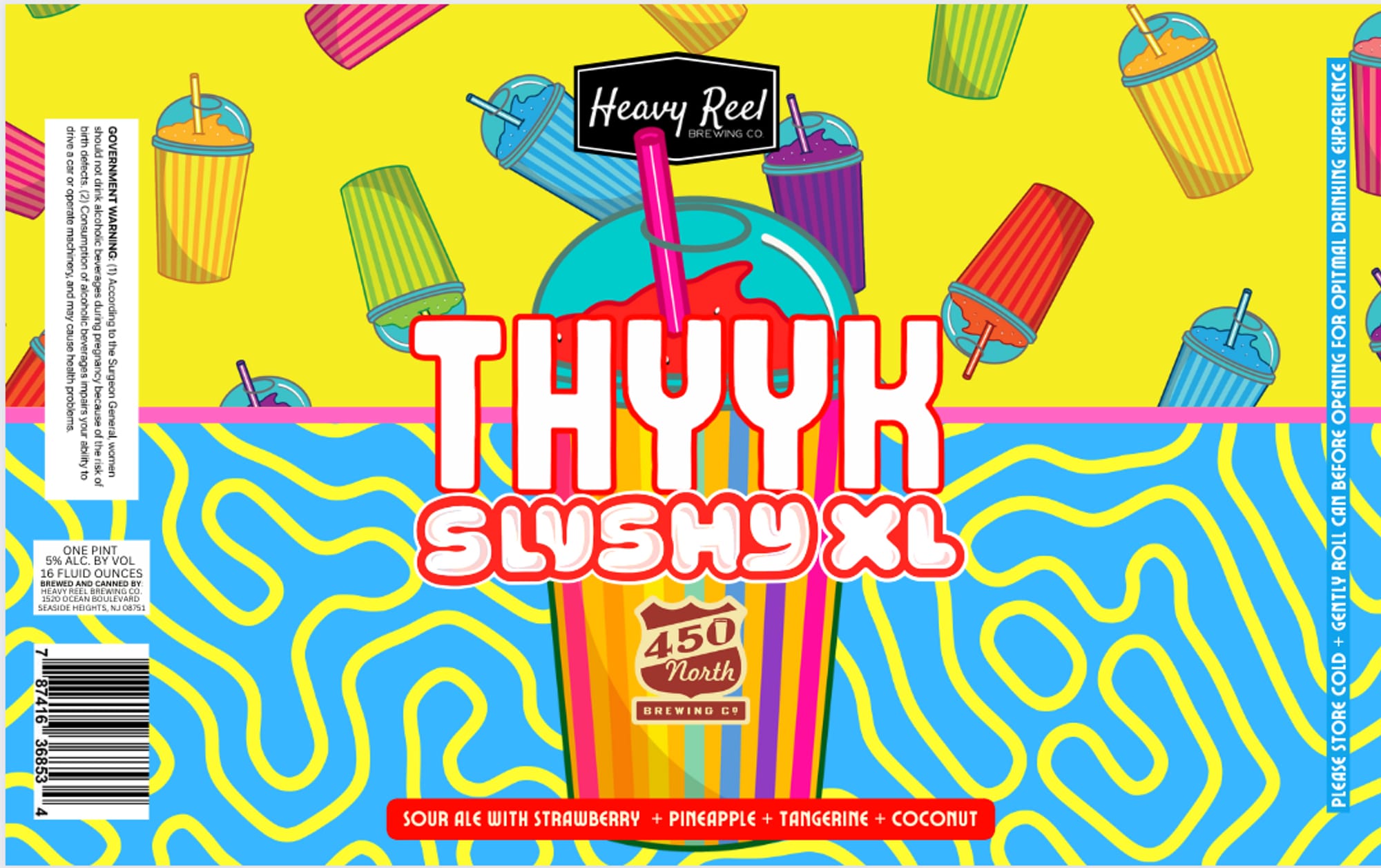 Thyyk Slyshy XL by Heavy Reel Brewing Co. - beer label