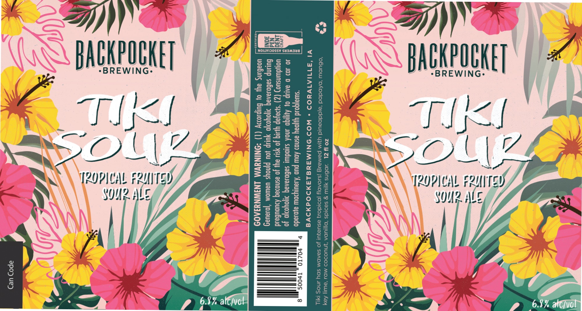 Tiki Sour by Backpocket Brewing - beer label